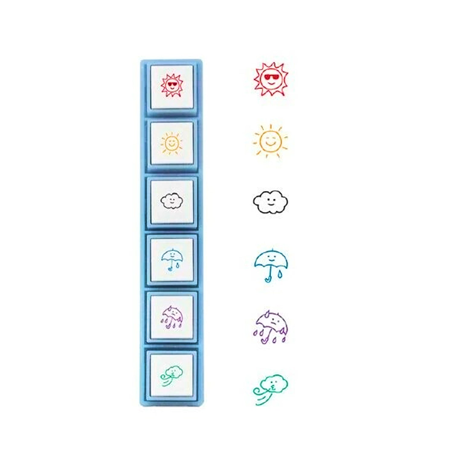 Kodomo No Kao Pochitto Pick 6 Push Button Stamp