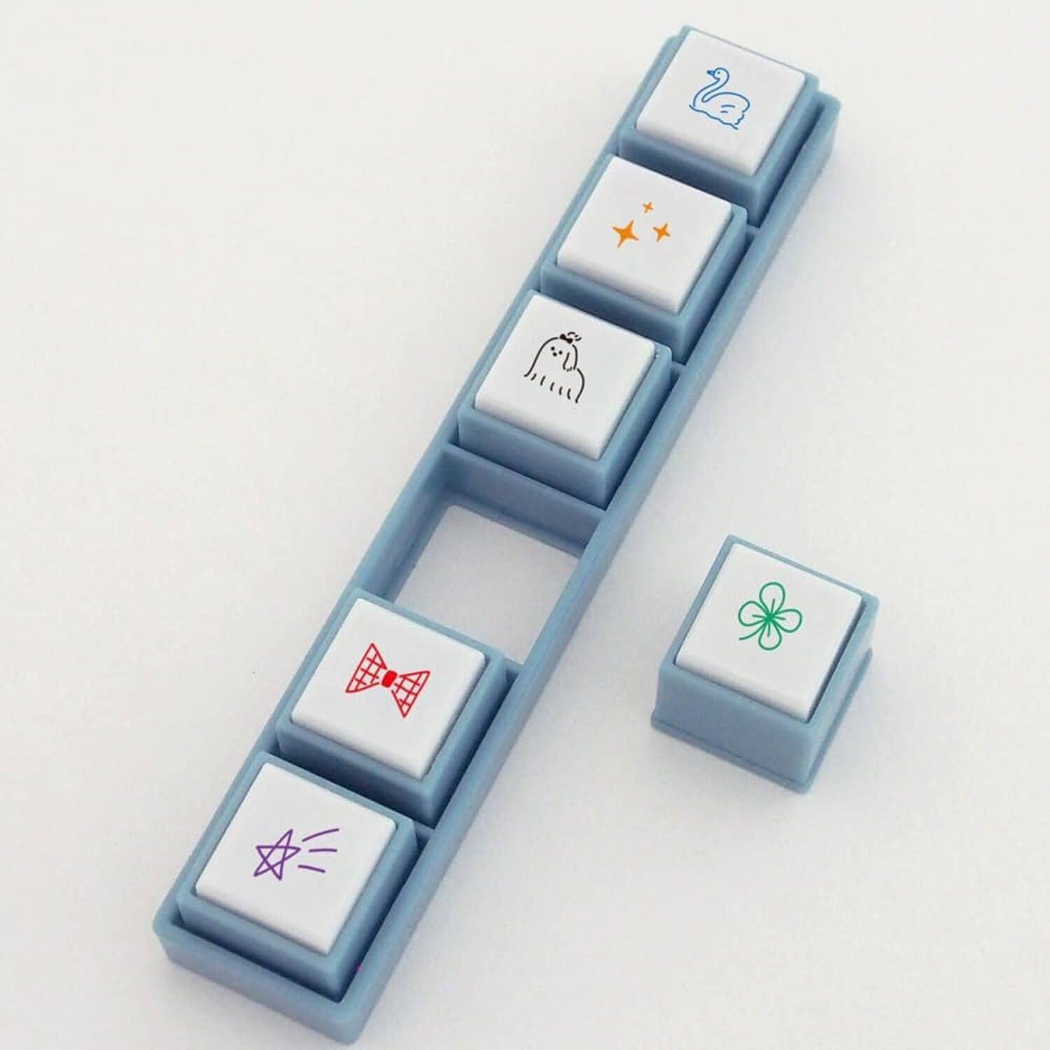 Kodomo No Kao Pochitto Pick 6 Push Button Stamp
