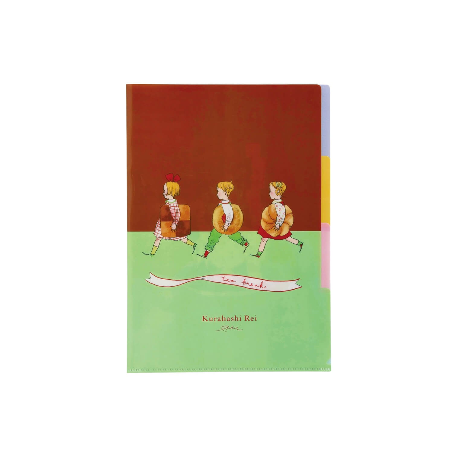 Kurahashi Rei 3-Pocket A4 Clear File – Cookie