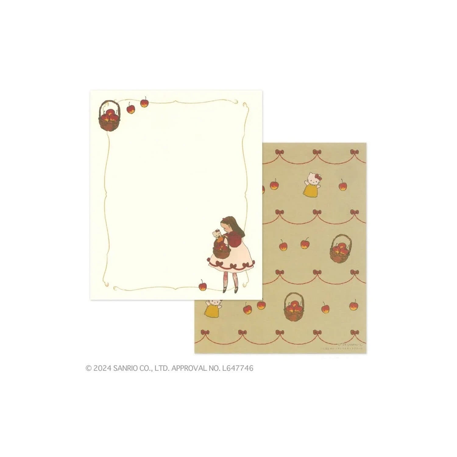 Kurahashi Rei Letter Set – Hello Kitty (Apple)