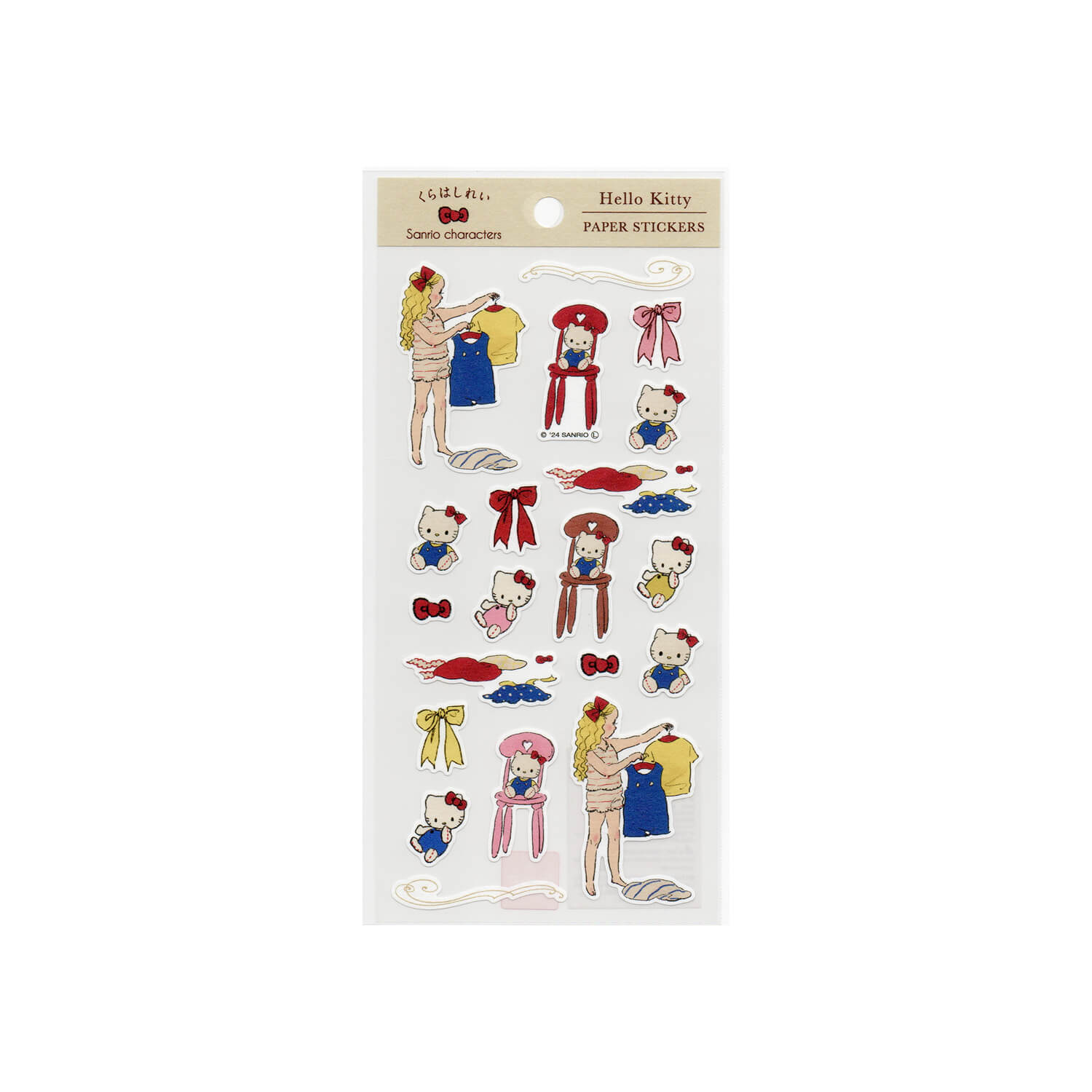 Kurahashi Rei Paper Sticker Sheet – Hello Kitty (Outfit)