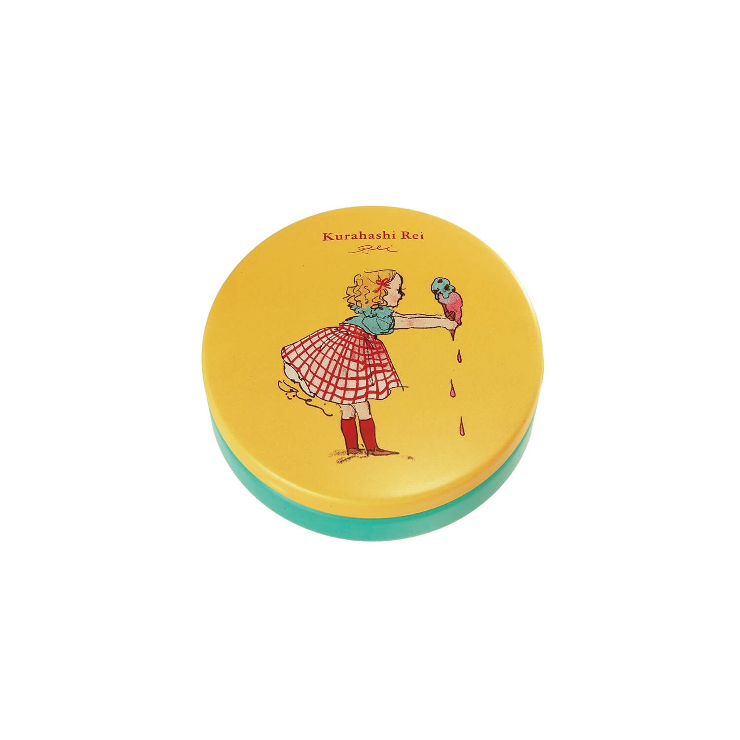 Kurahashi Rei Tin Memo Pad - Yellow