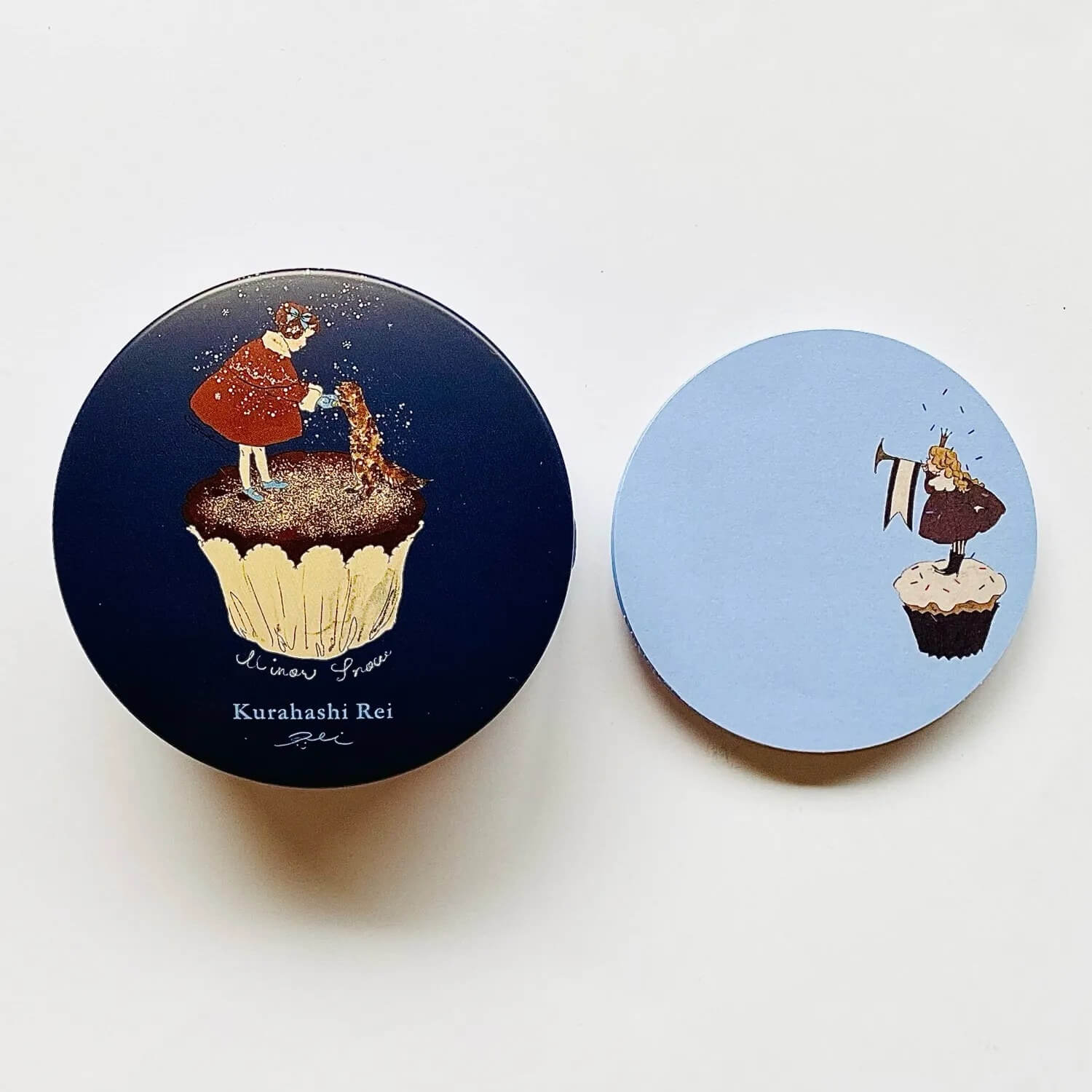 Kurahashi Rei Tin Memo Pad – Navy