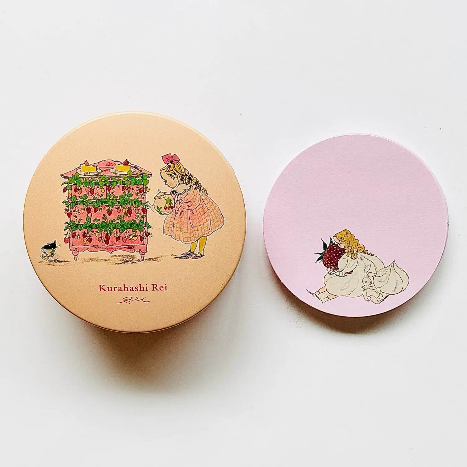 Kurahashi Rei Tin Memo Pad – Pink