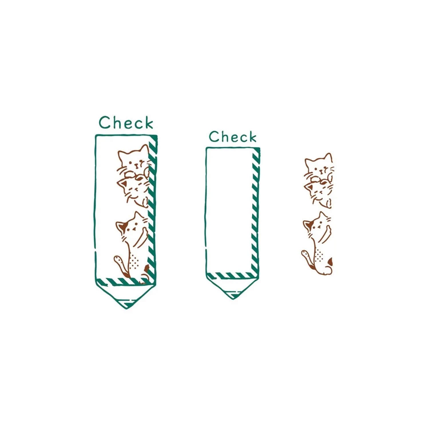 Kutsuwa Hancoco Deco Stamp - Sneak-Peek Cat