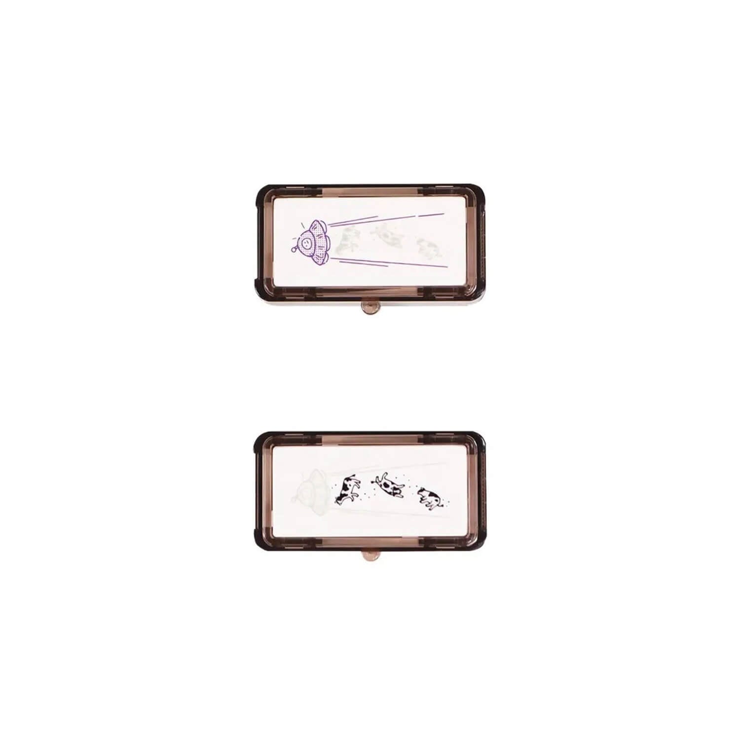 Kutsuwa Hancoco Deco Stamp - UFO & Cow