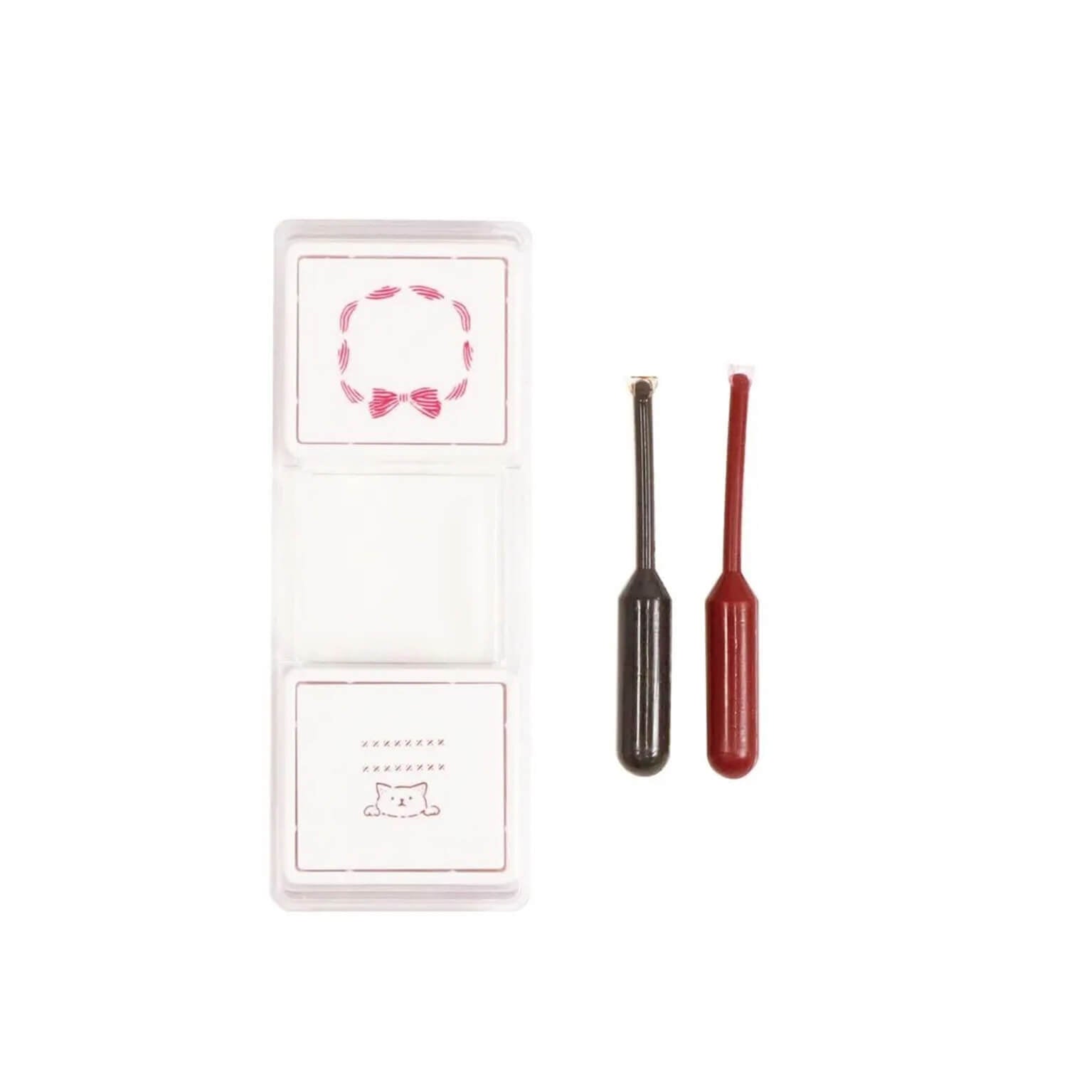 Kutsuwa Hancoco Slide Stamp - Cat Ribbon