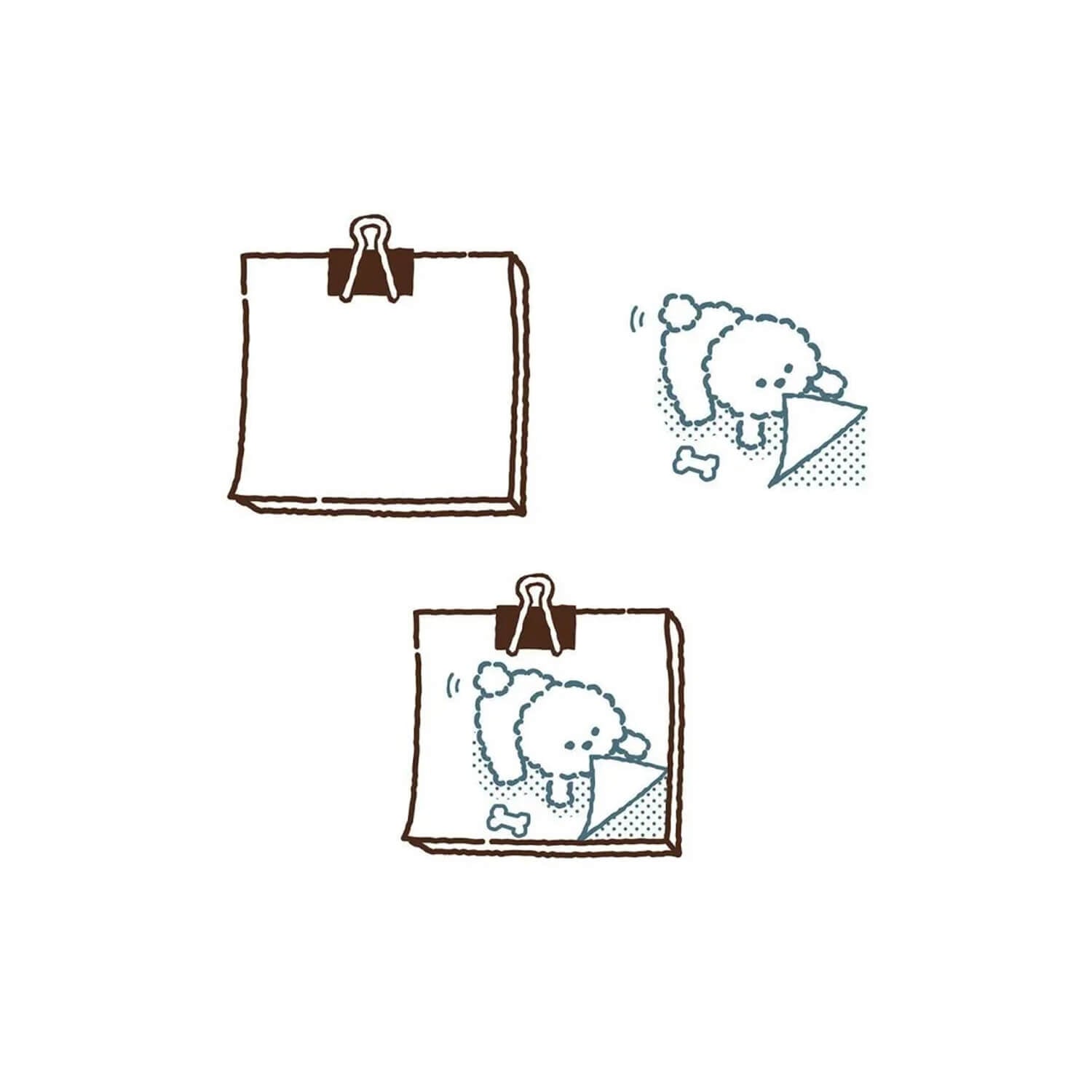 Kutsuwa Hancoco Slide Stamp - Flipping Dog