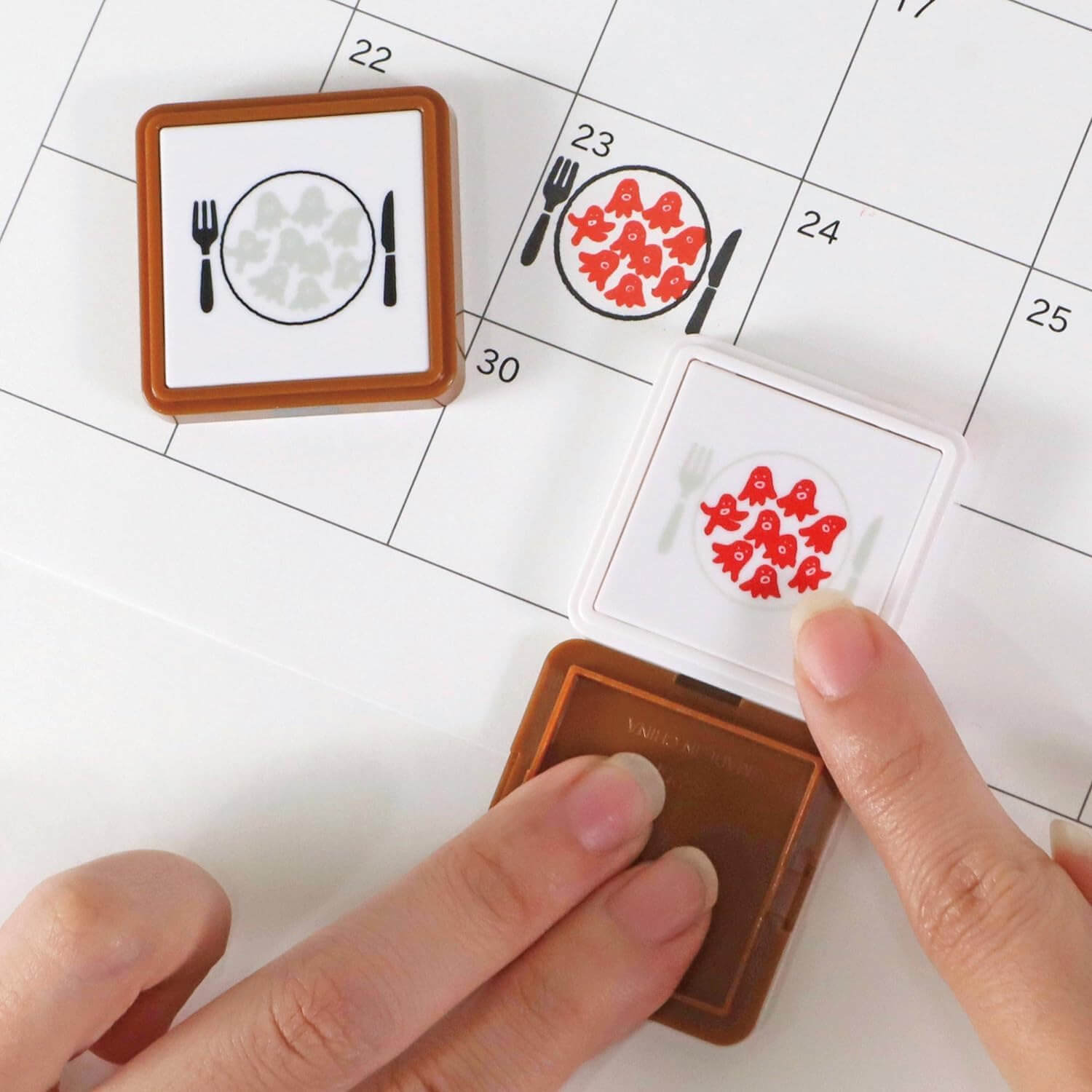 Kutsuwa Hanko Slide Stamp - Sausage