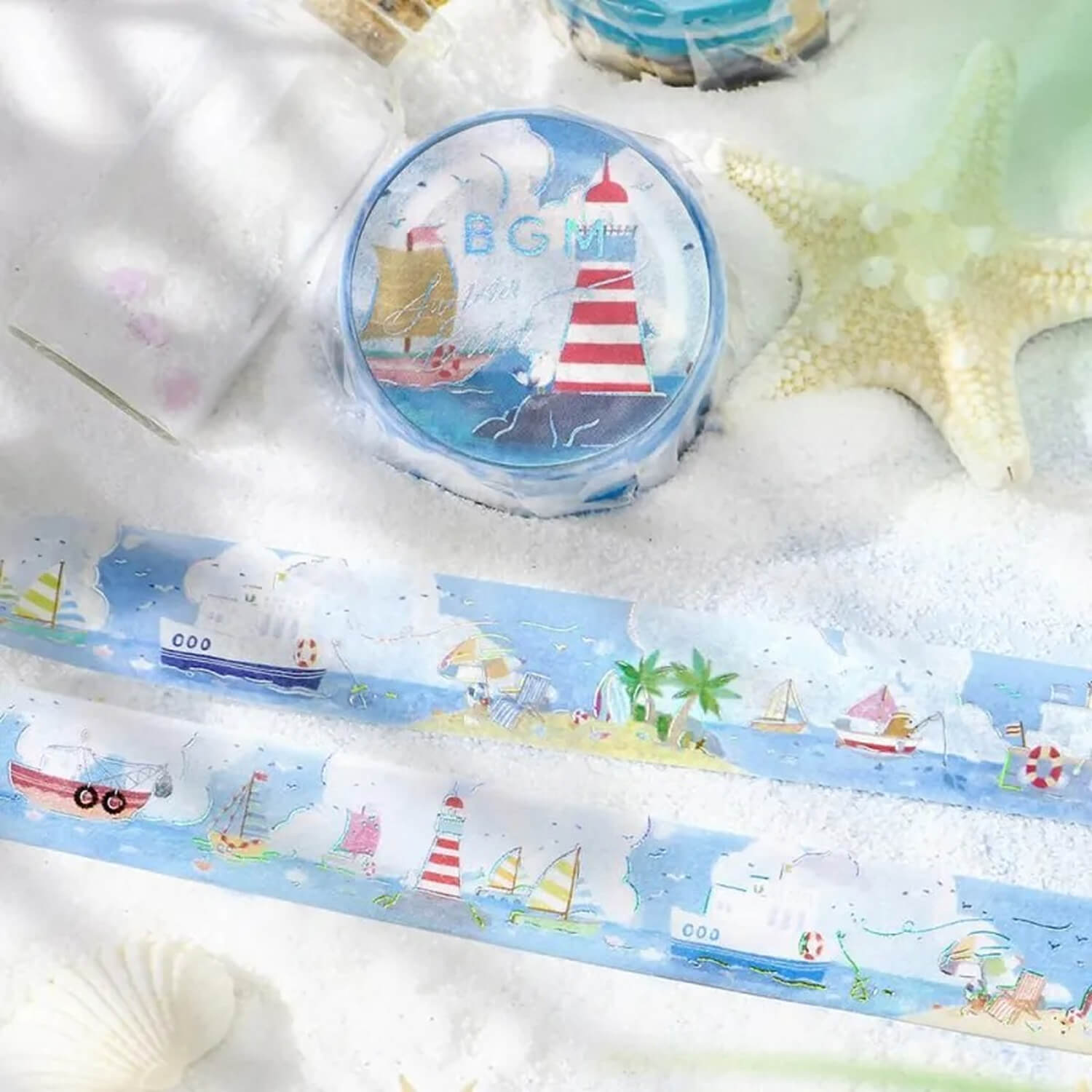 BGM Foil Washi Tape – Summer Port (Summer 2025 Limited)