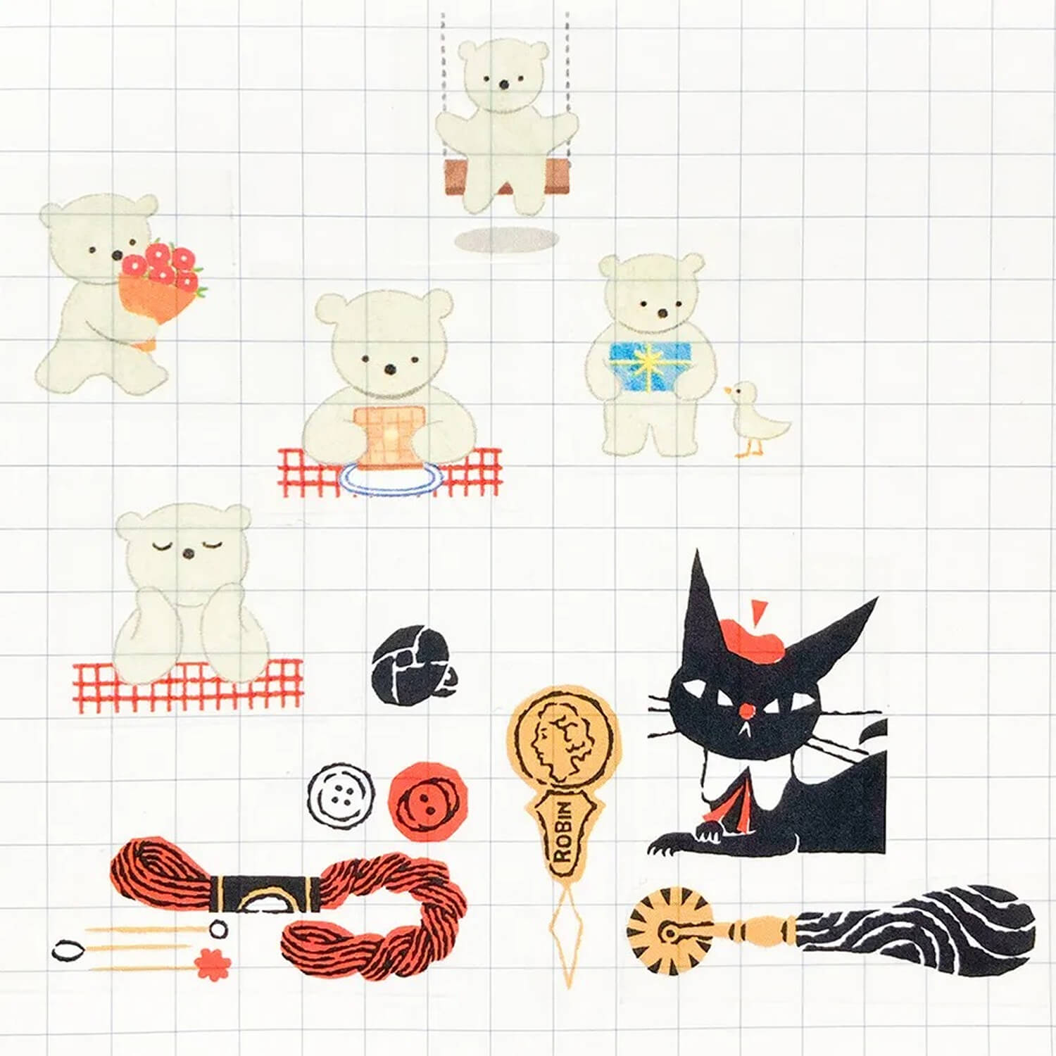 Mariko Fukuoka Clear Masking Tape – One day