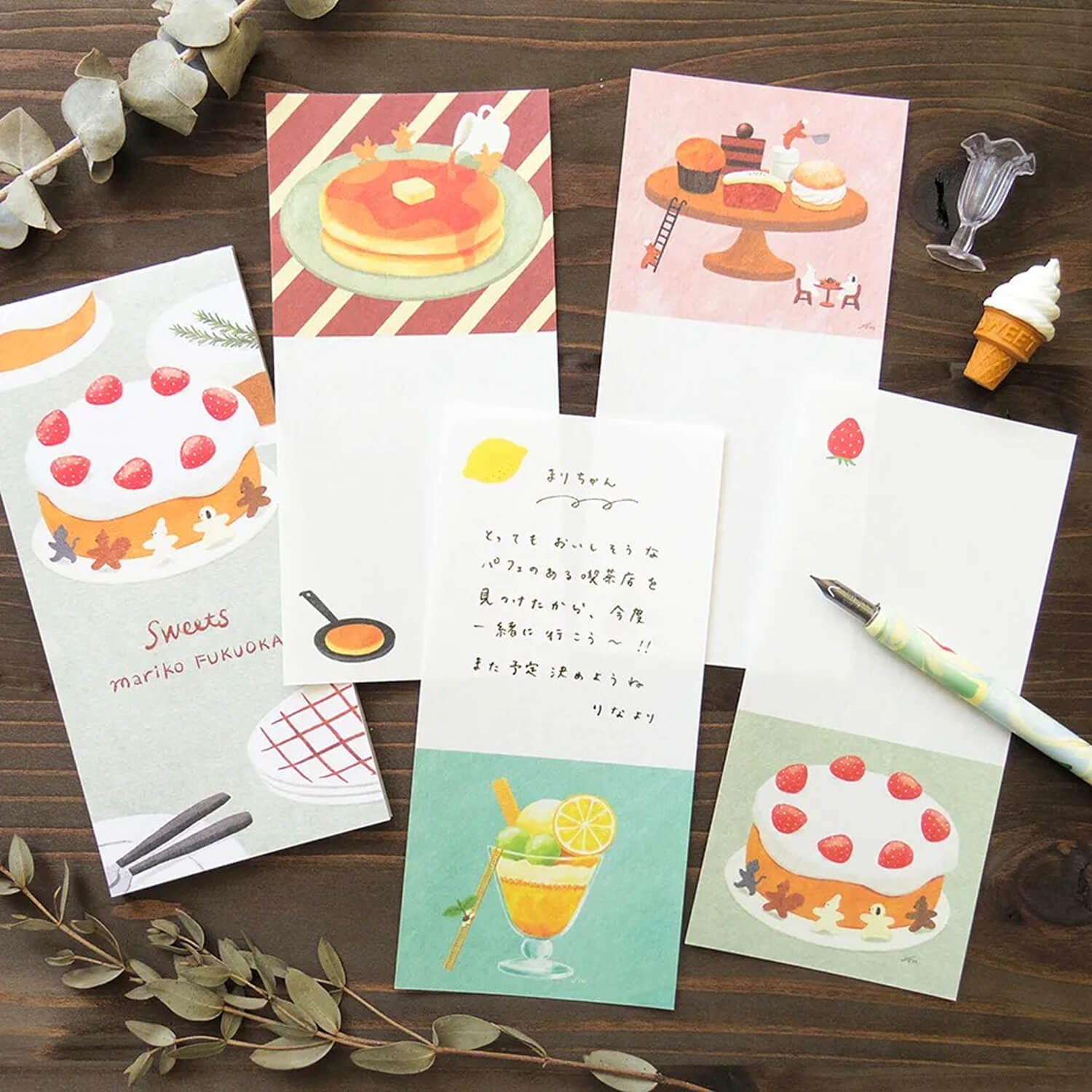 Mariko Fukuoka Letter Pad – Sweets