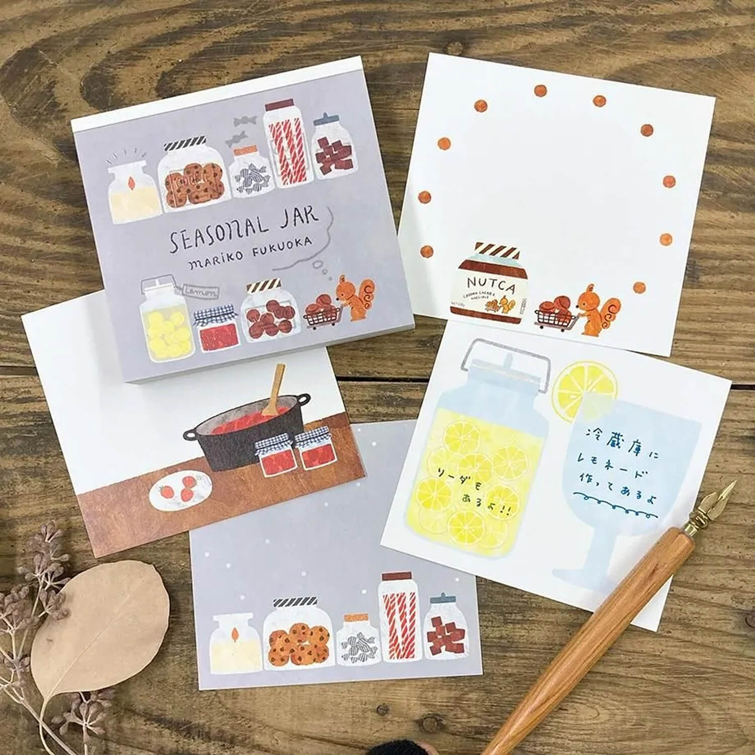 Mariko Fukuoka Memo Block - Seasonal Jar