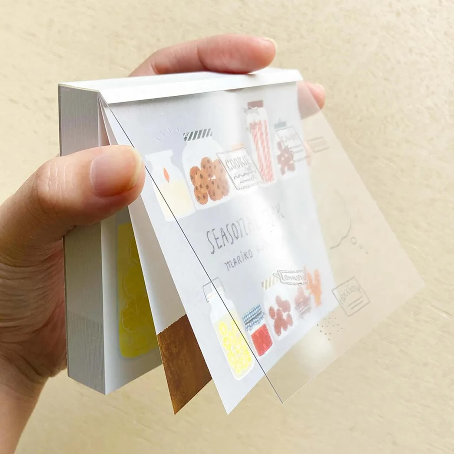 Mariko Fukuoka Memo Block - Seasonal Jar