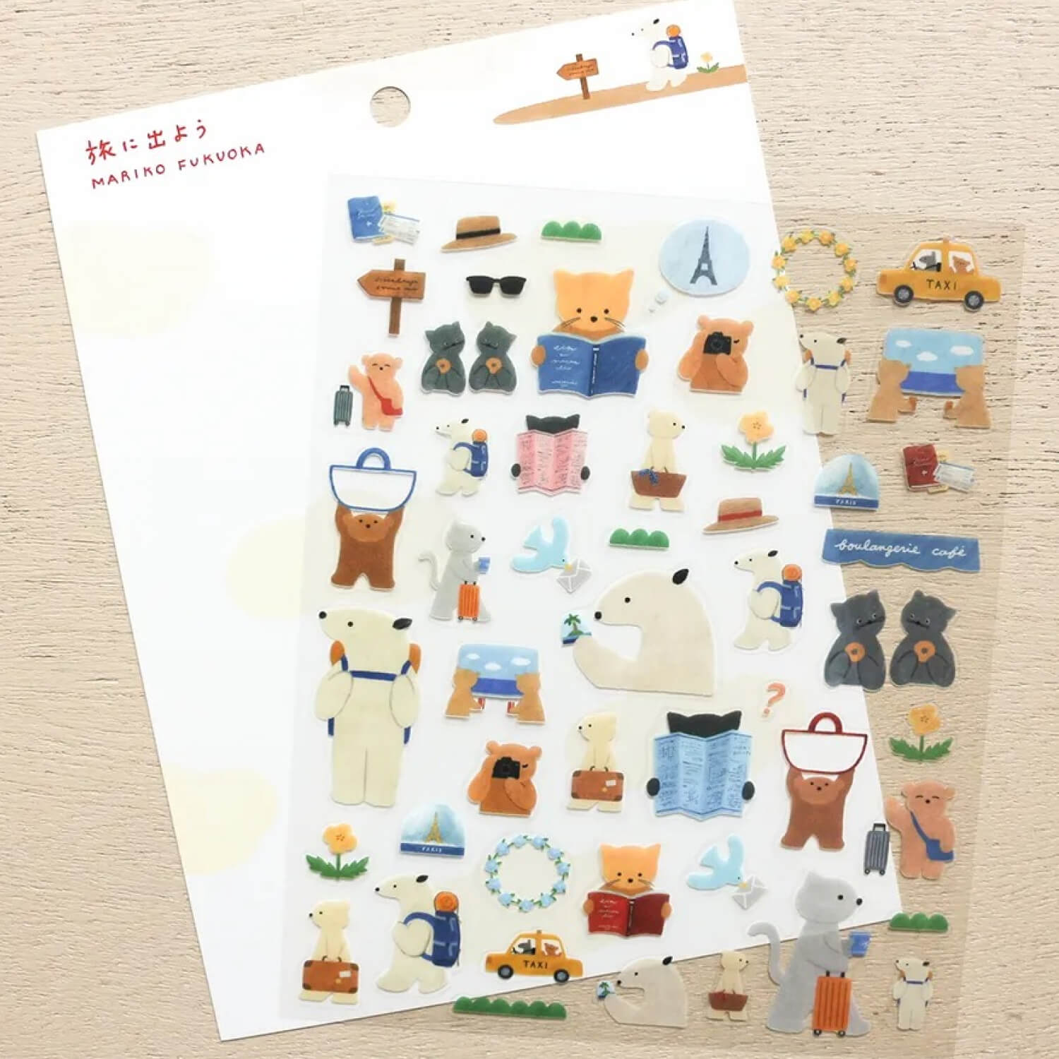 Mariko Fukuoka Sticker Sheet – Let’s Travel