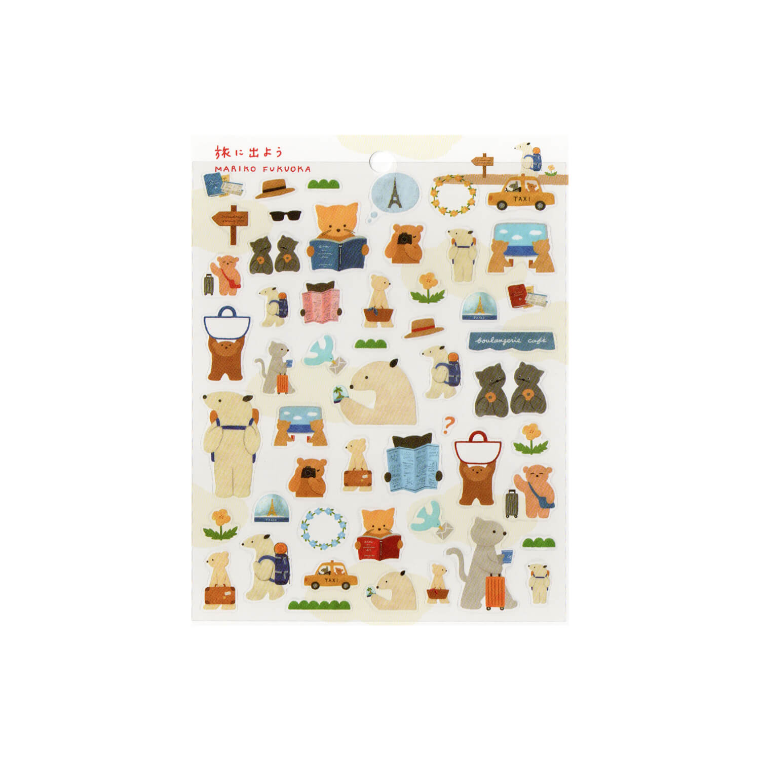 Mariko Fukuoka Sticker Sheet – Let’s Travel