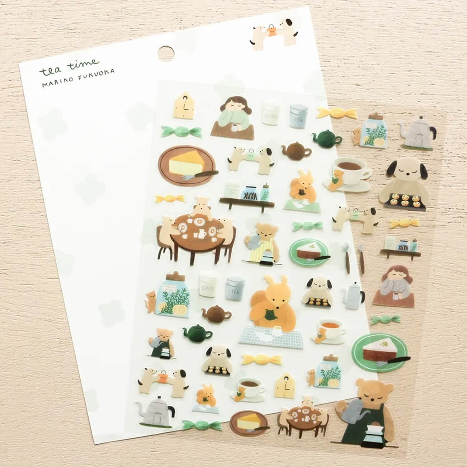 Mariko Fukuoka Sticker Sheet – Tea Time