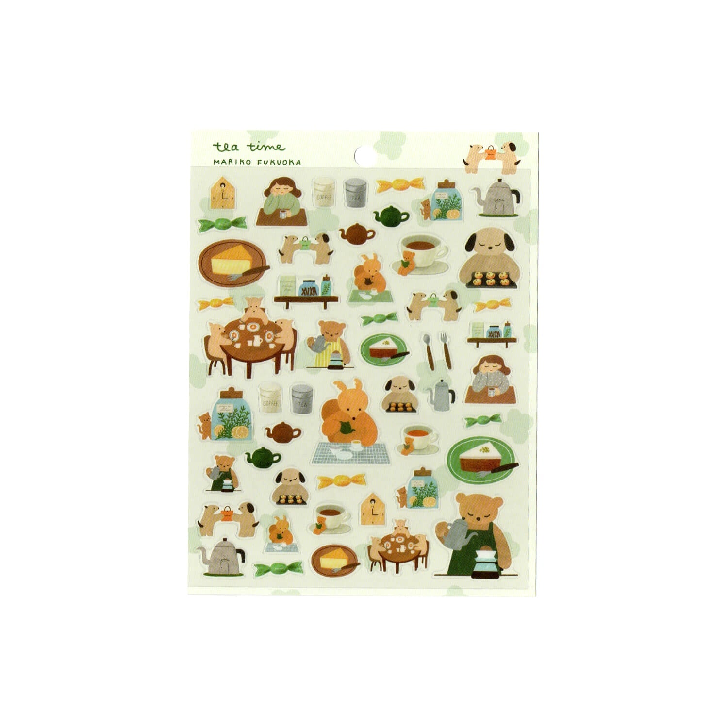 Mariko Fukuoka Sticker Sheet – Tea Time