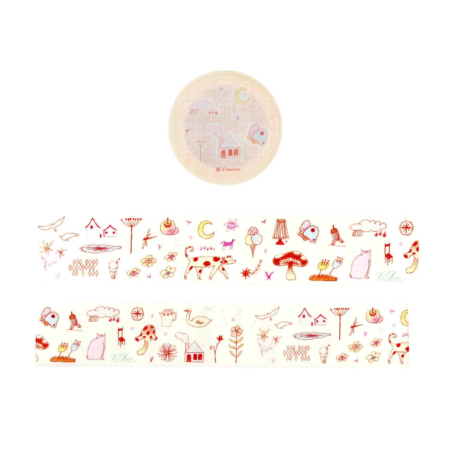 Meow Kiss-Cut Washi Tape – Fairy Tale