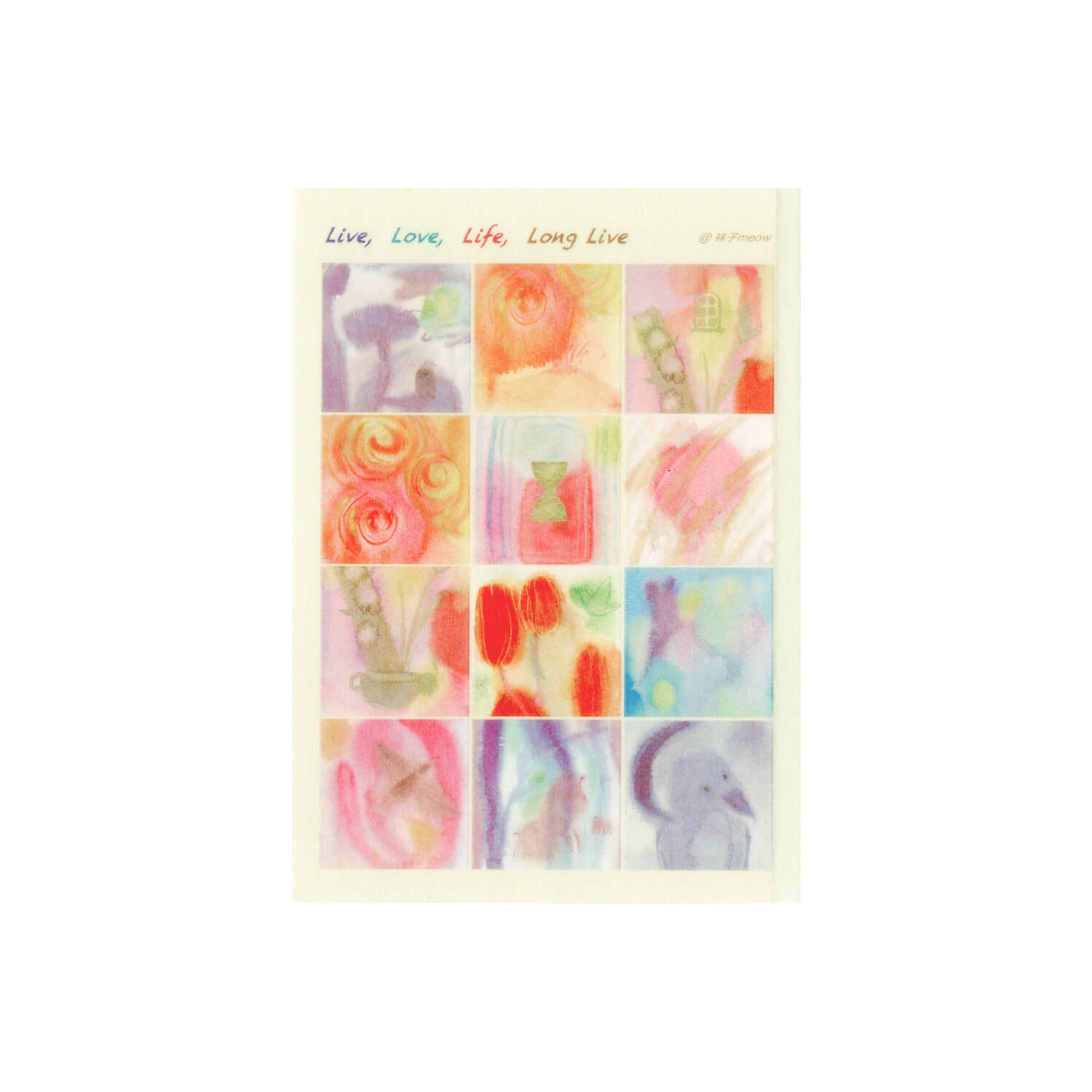 Meow Washi Sticker Sheet – Spring