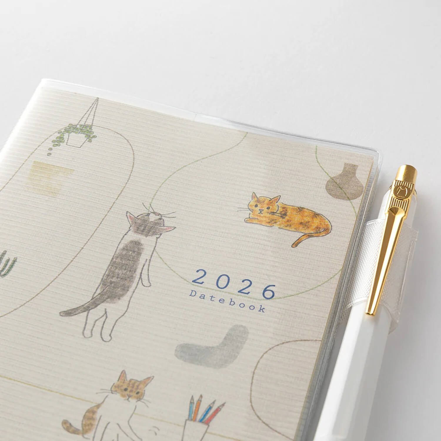 Midori 2026 Pocket Diary B6 Slim - Cats