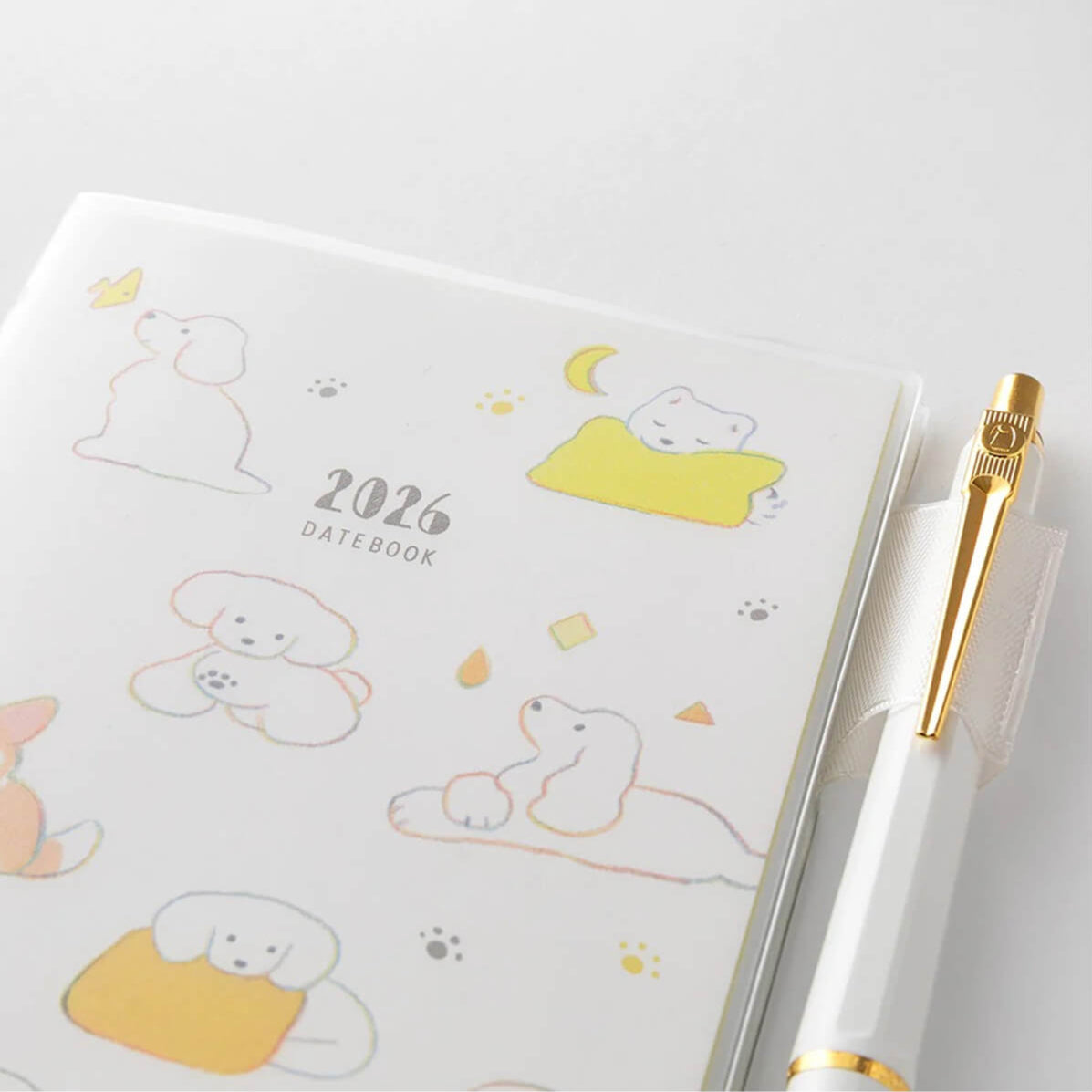 Midori 2026 Pocket Diary B6 Slim - Dogs