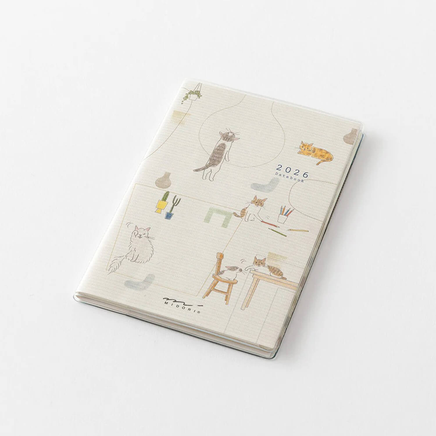 Midori 2026 Pocket Diary B7 Mini - Cats