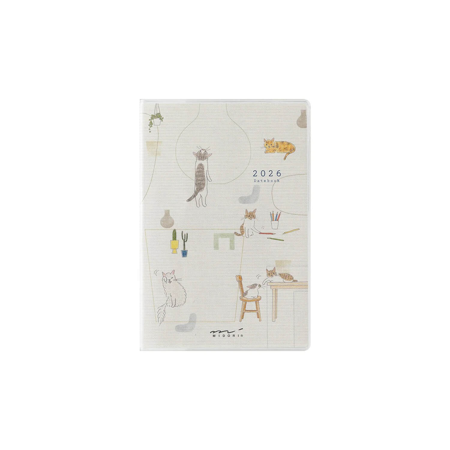 Midori 2026 Pocket Diary B7 Mini - Cats