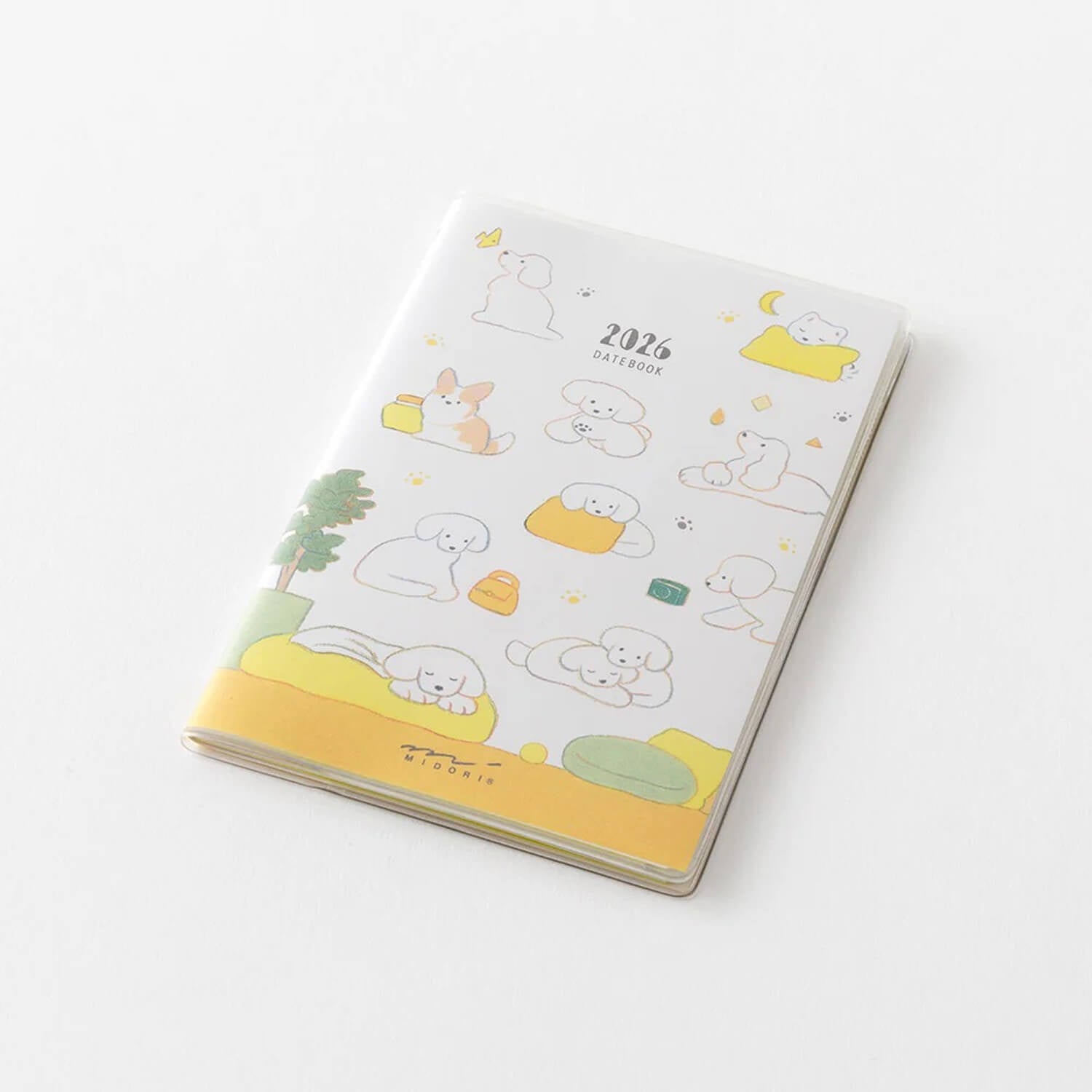 Midori 2026 Pocket Diary B7 Mini - Dogs