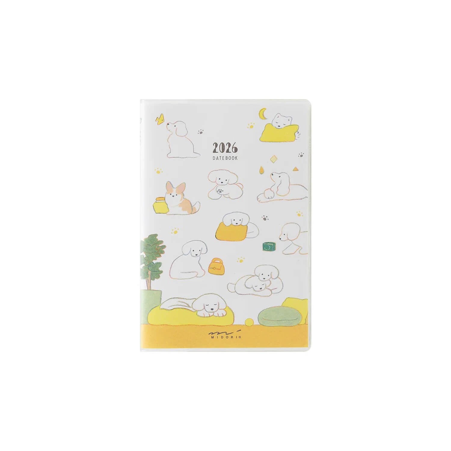 Midori 2026 Pocket Diary B7 Mini - Dogs