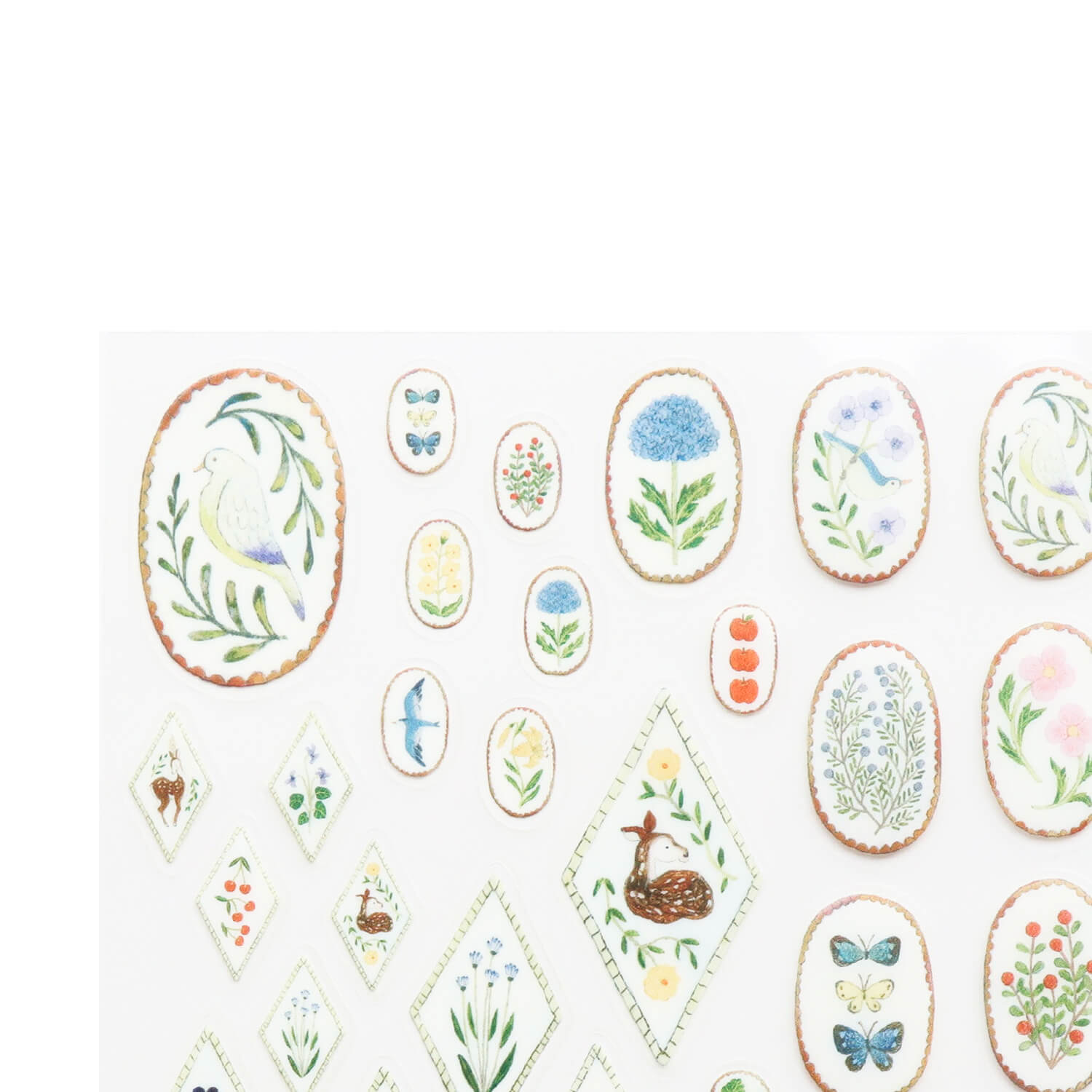 Midori Asano Clear Sticker – Birds Song & Deer Dream