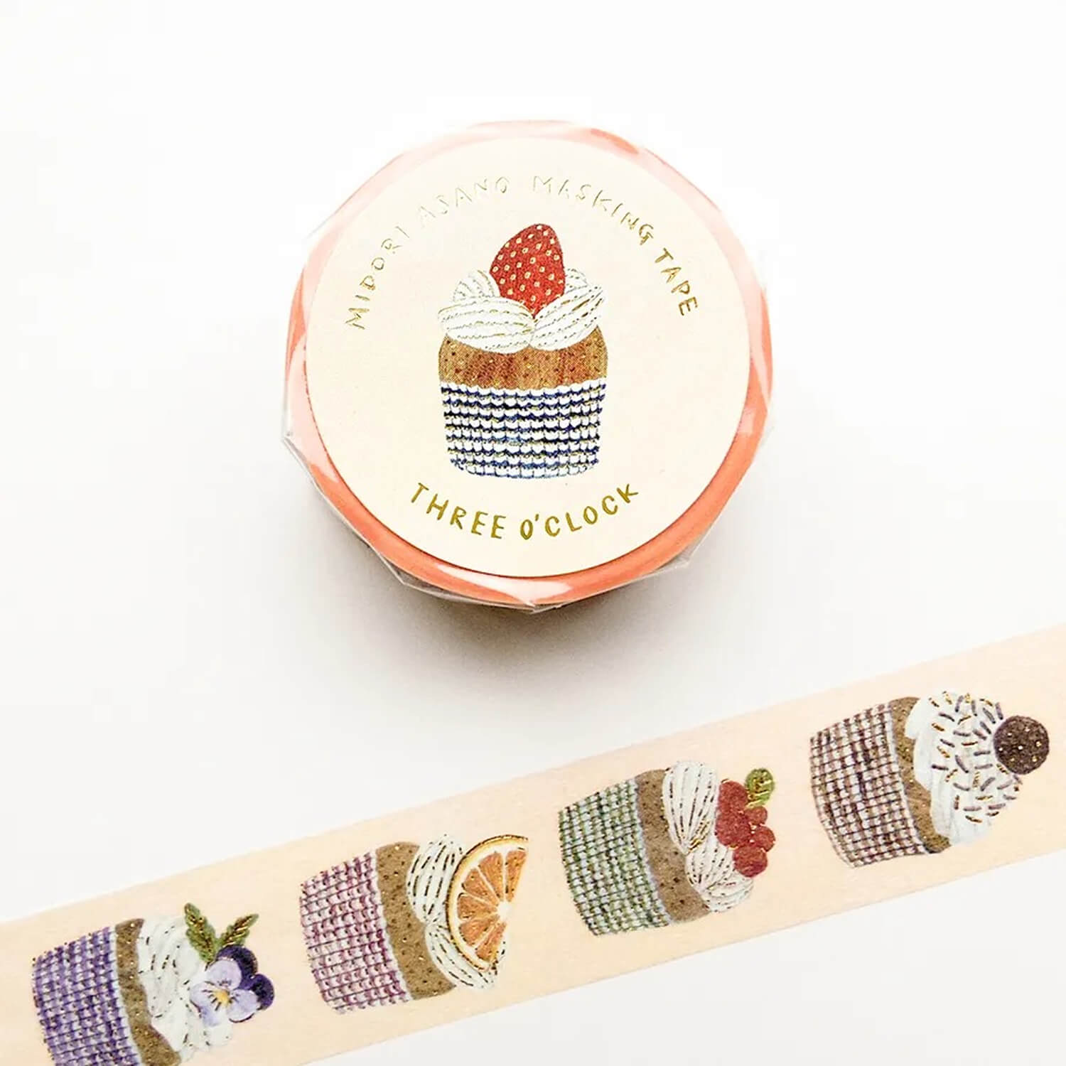 Midori Asano Foil Washi Tape – Three O’Clock