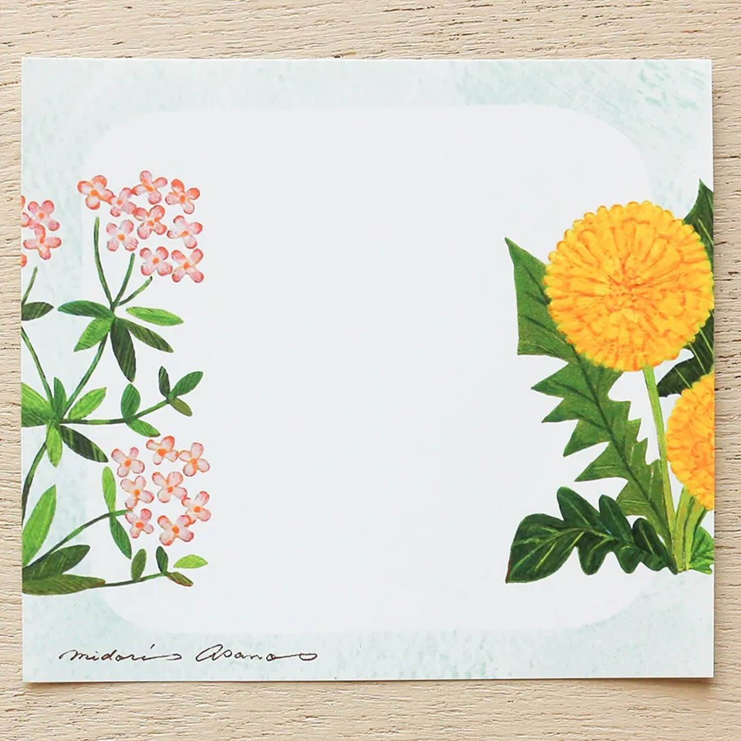 Midori Asano Memo Block – Fleur