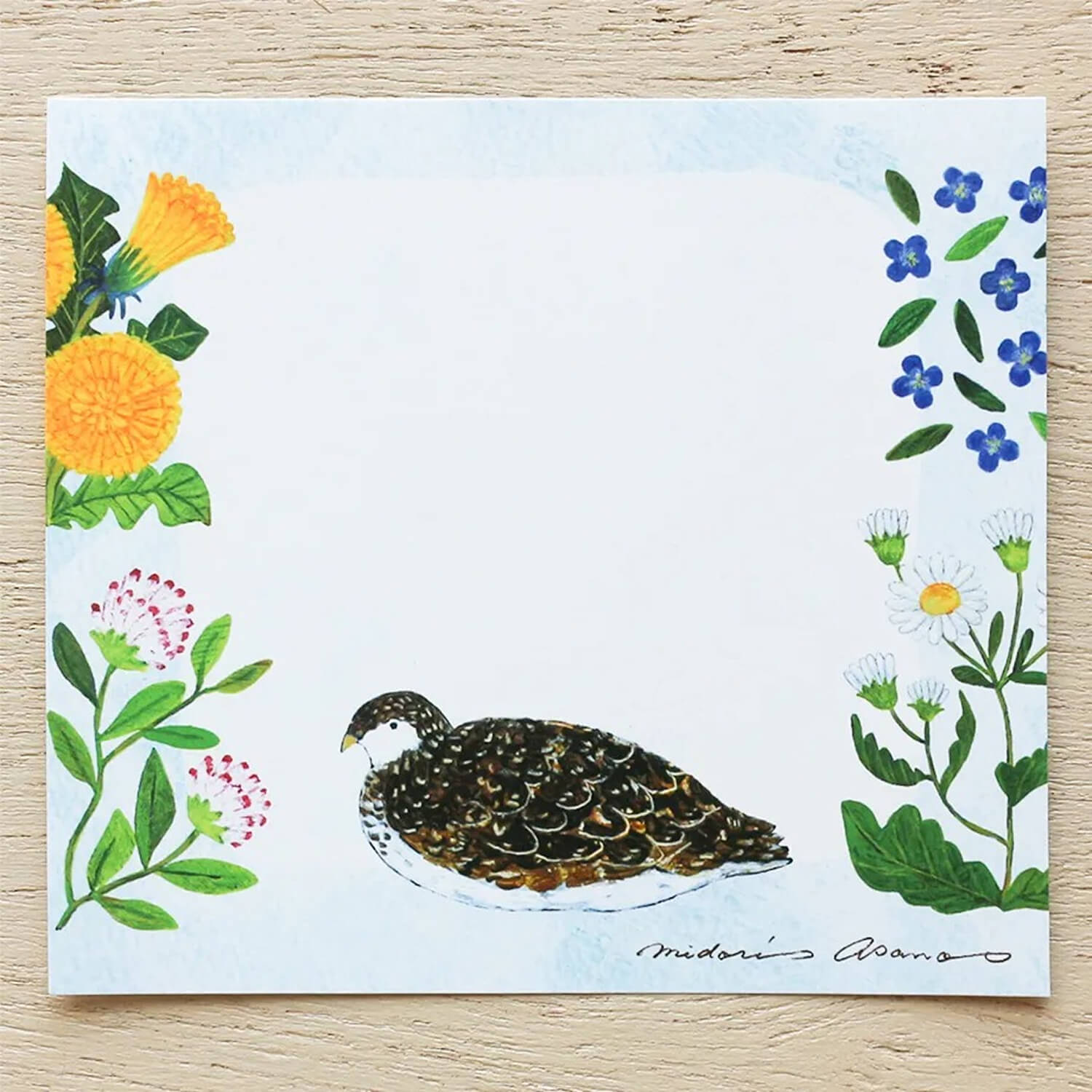 Midori Asano Memo Block – Fleur