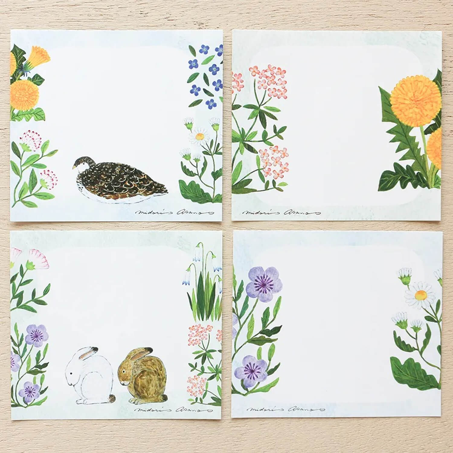 Midori Asano Memo Block – Fleur