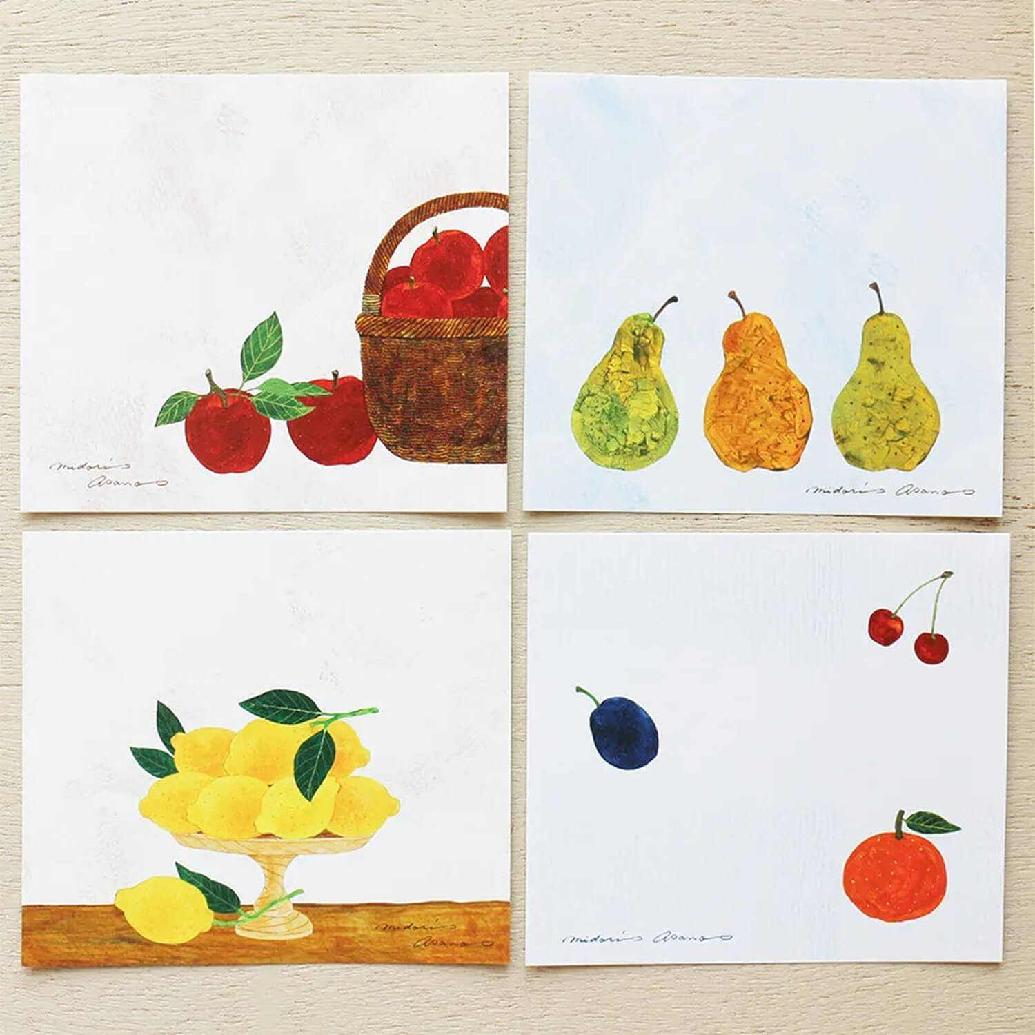 Midori Asano Memo Block – Fruits