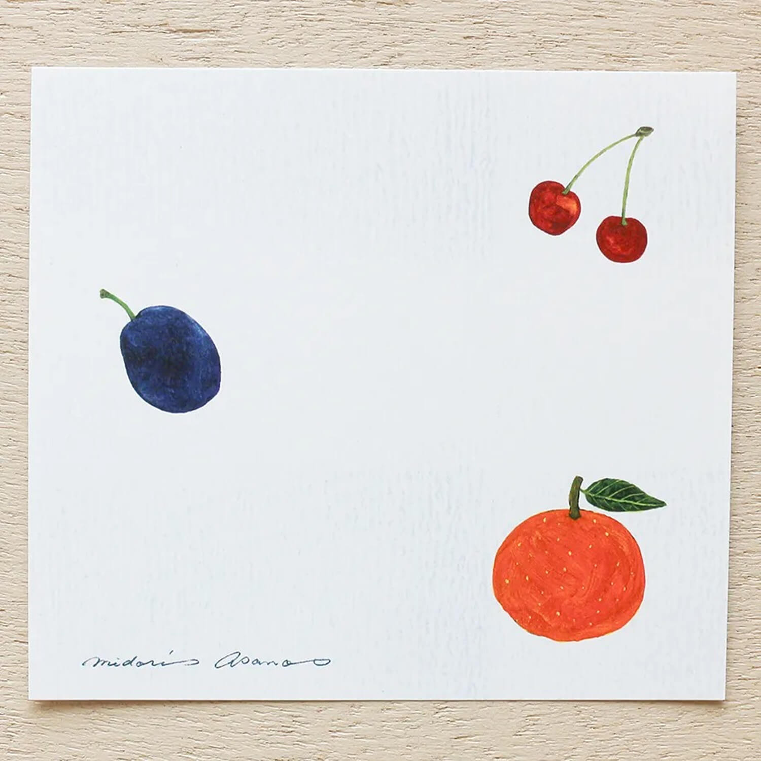 Midori Asano Memo Block – Fruits