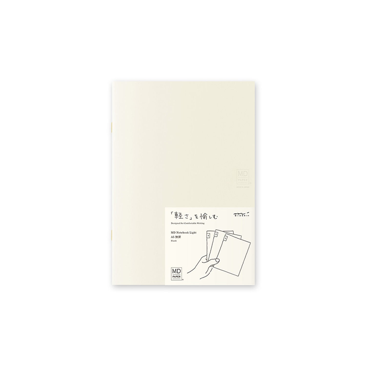 Midori MD Notebook Light – A5 – Lined (Pack of 3)