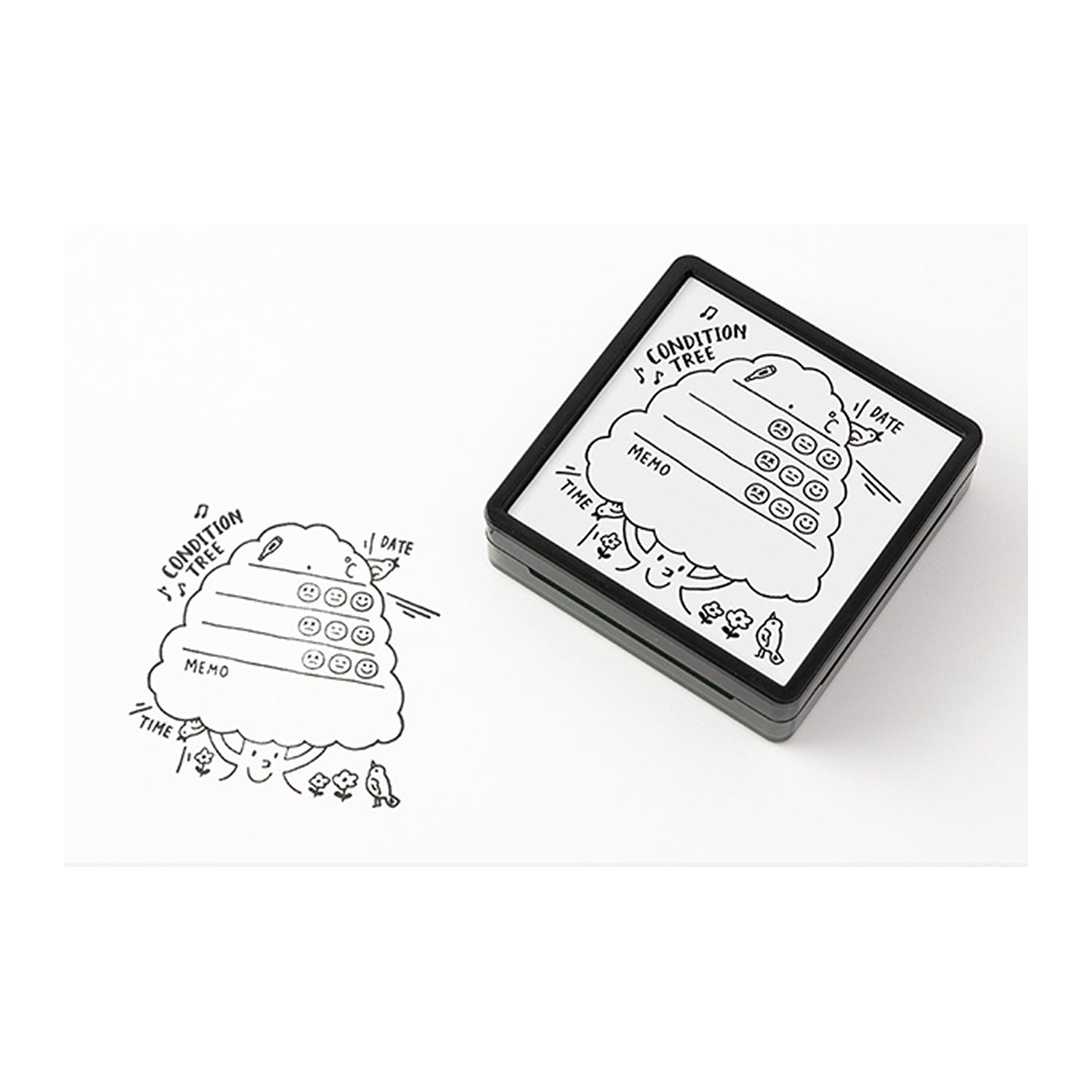 Midori Paintable Stamp – Pre-Inked- Health Management