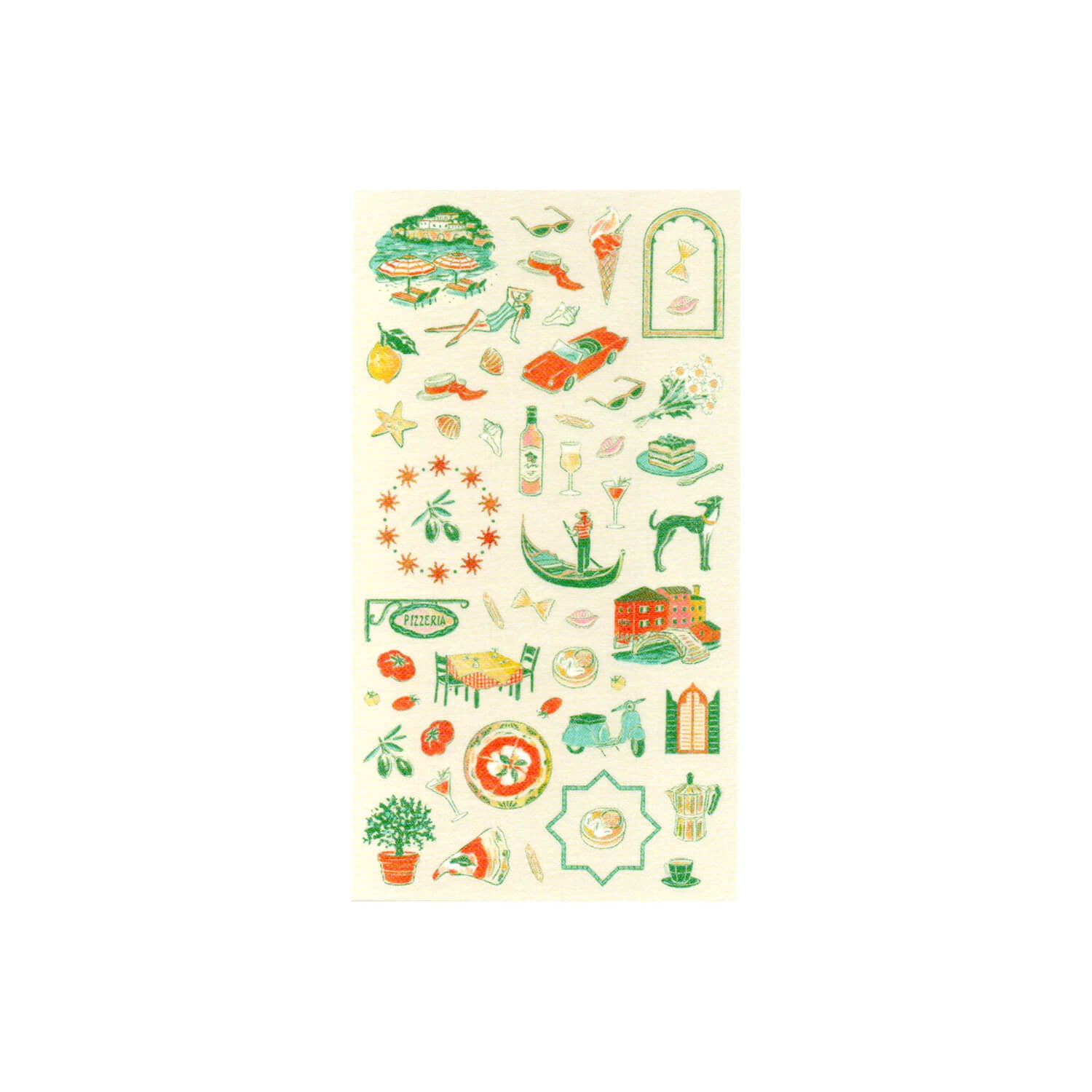 Midori Planner Sticker Sheet - Italy