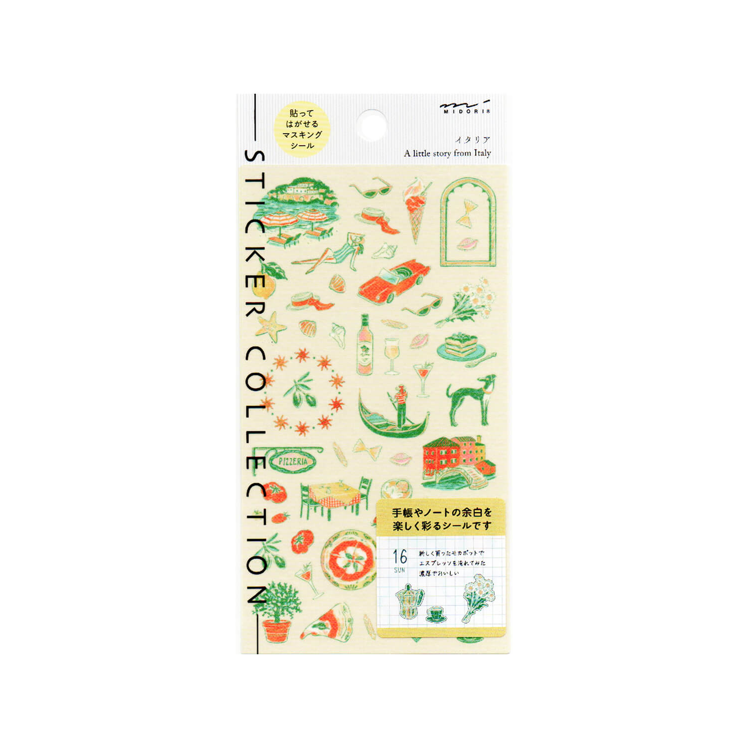 Midori Planner Sticker Sheet - Italy
