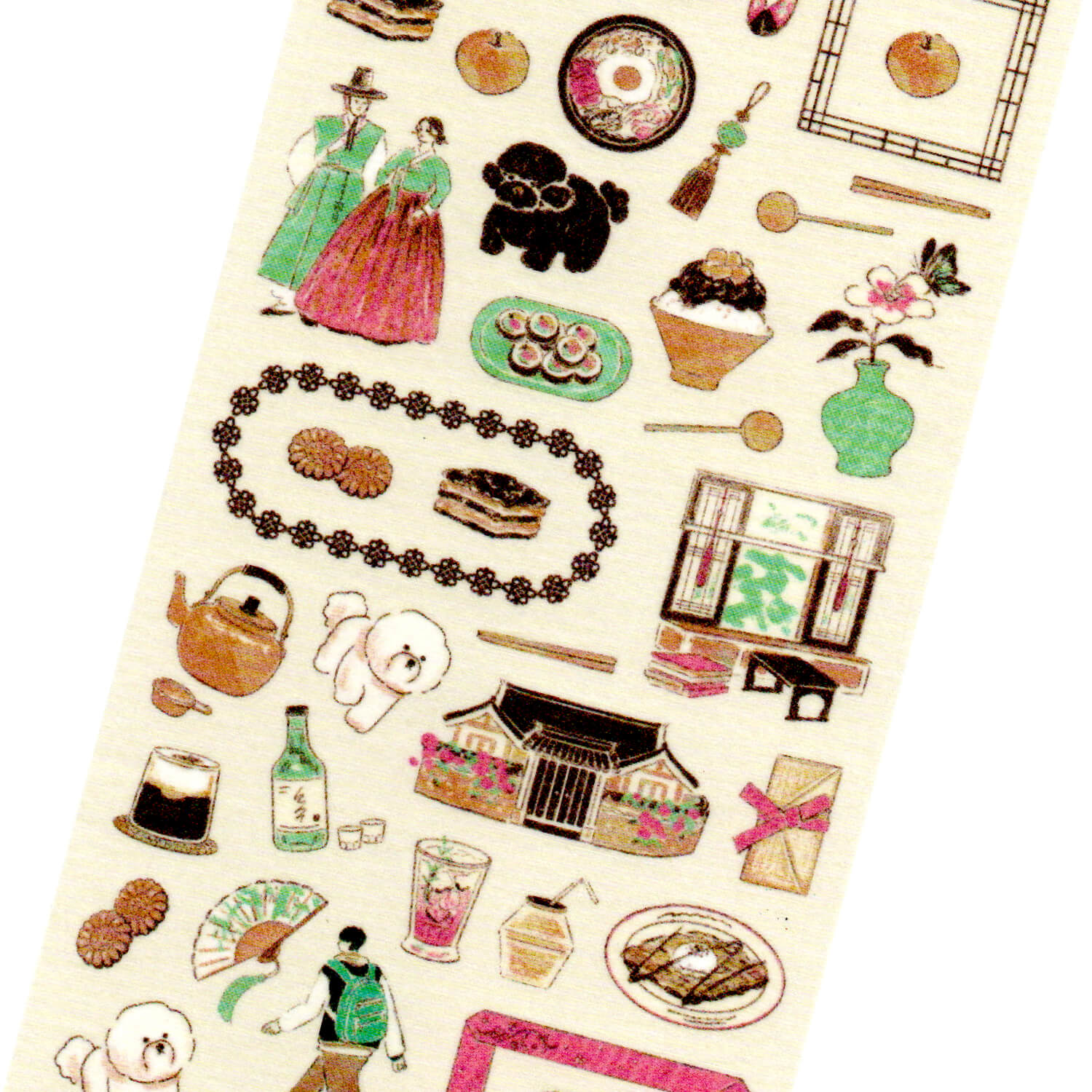 Midori Planner Sticker Sheet - Korea
