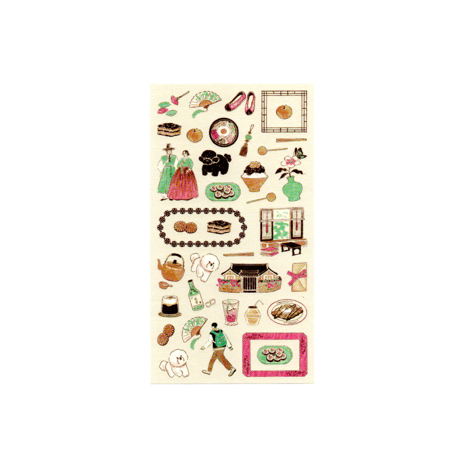 Midori Planner Sticker Sheet - Korea