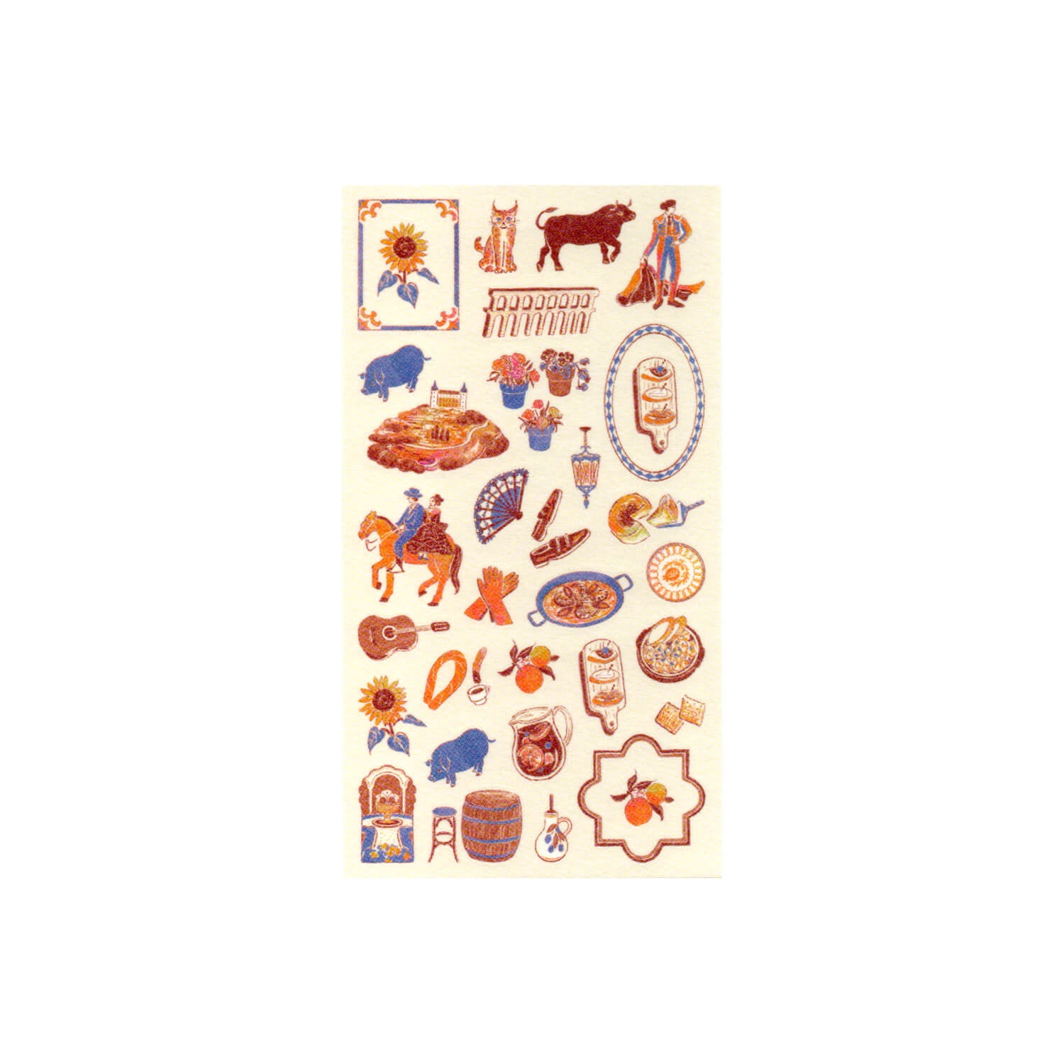 Midori Planner Sticker Sheet - Spain