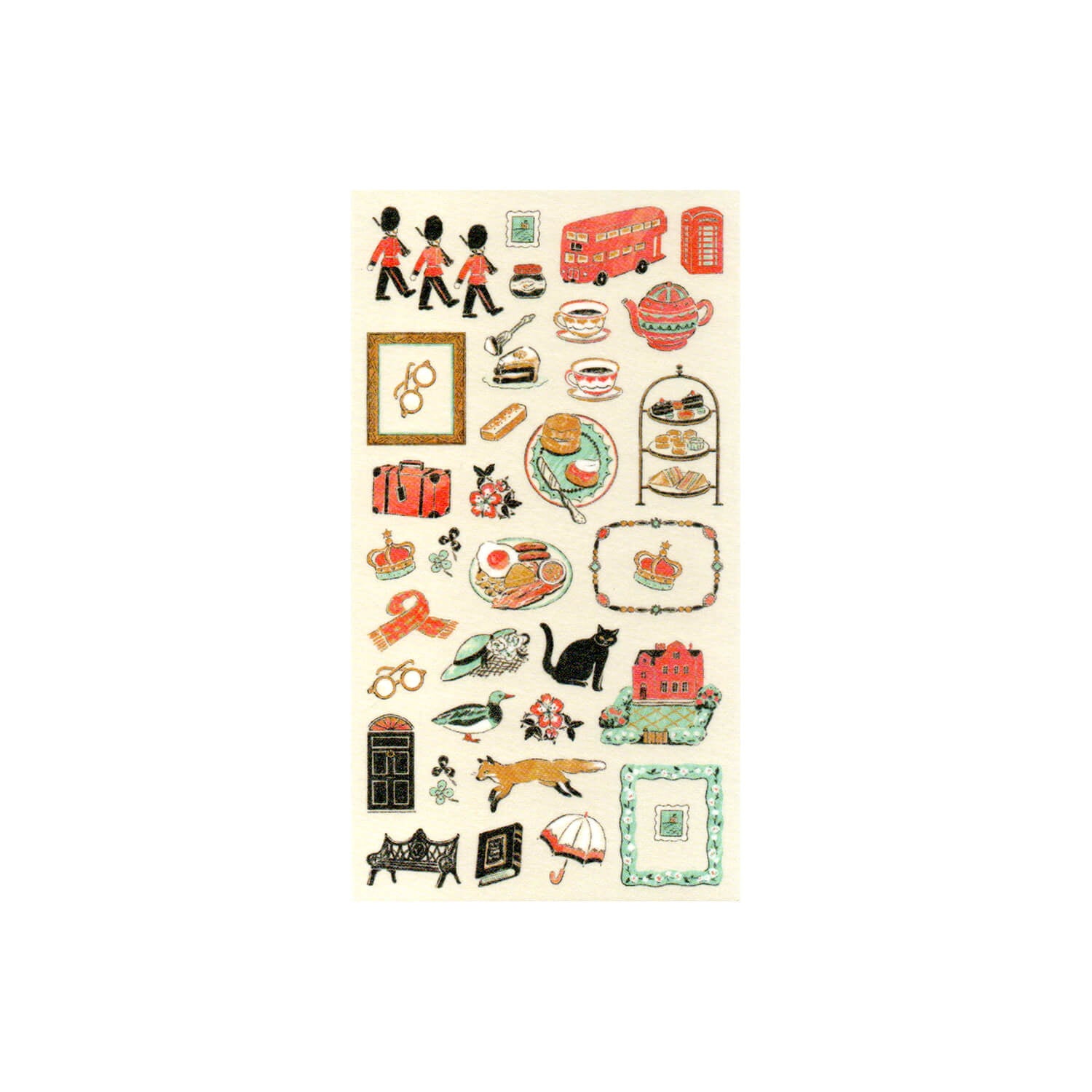 Midori Planner Sticker Sheet - United Kingdom