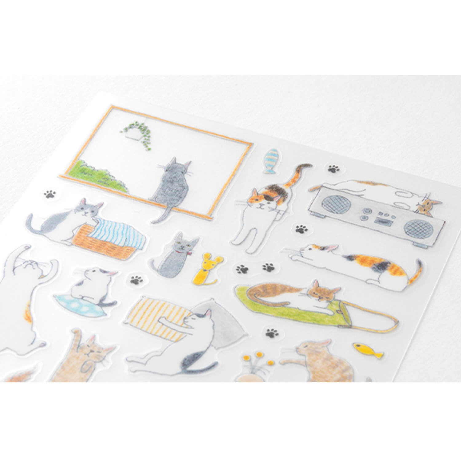 Midori Planner Stickers – Cats (1 Sheet)