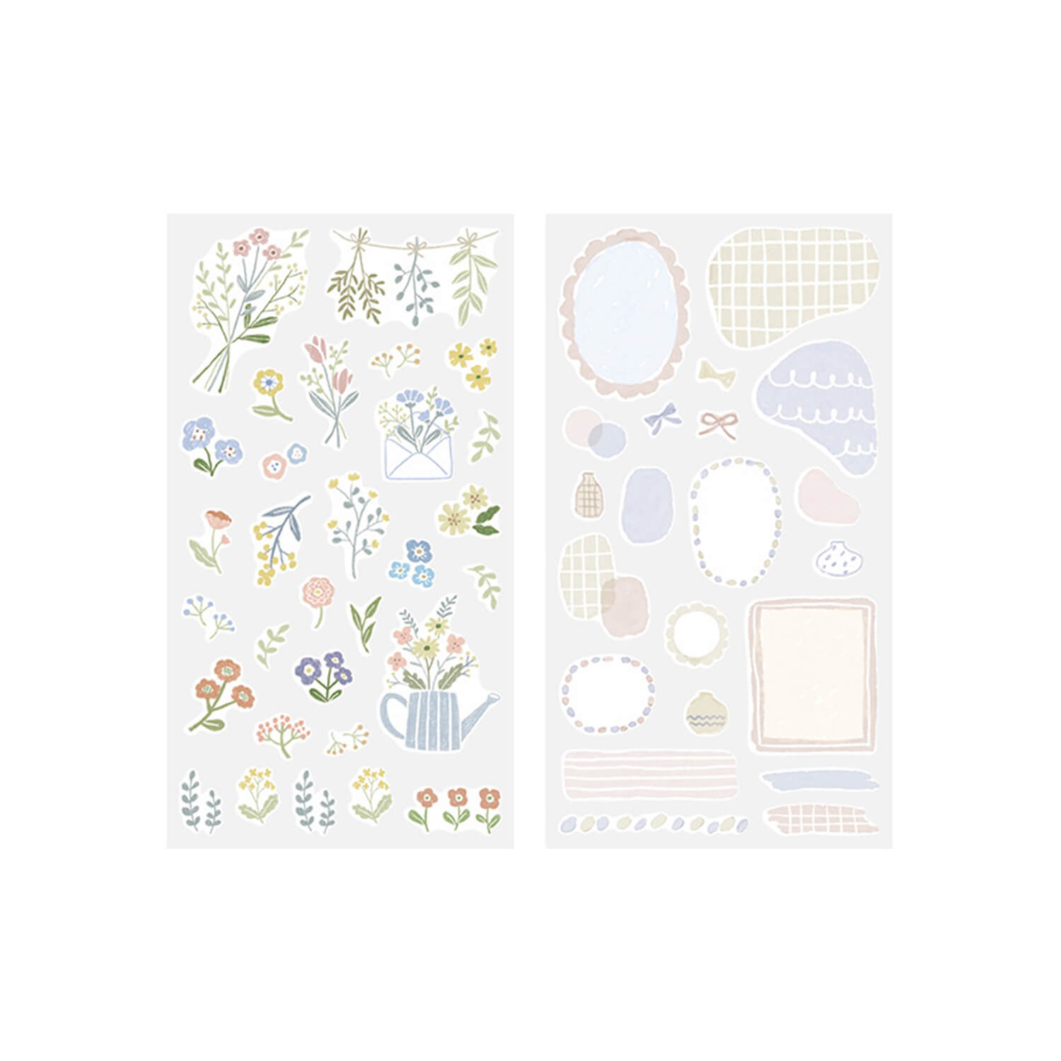 Midori Planner Stickers – Flowers (2 Sheets)