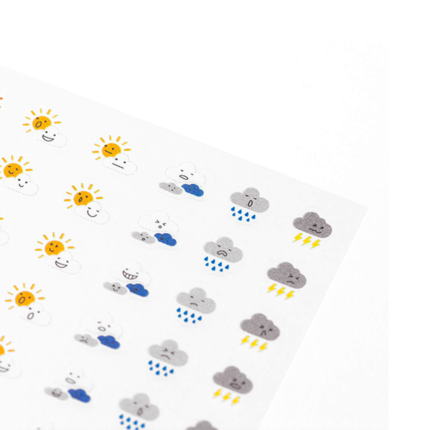 Midori Planner Stickers – Weather with Mood (1 Sheet)