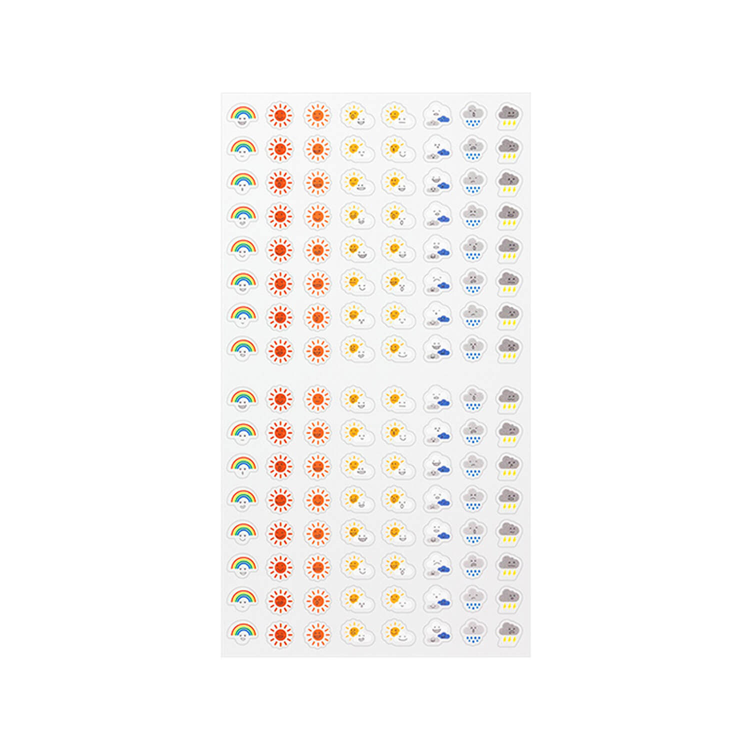 Midori Planner Stickers – Weather with Mood (1 Sheet)