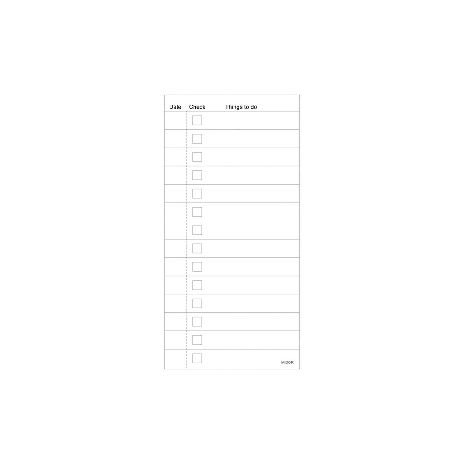 Midori To Do List Memo Pad